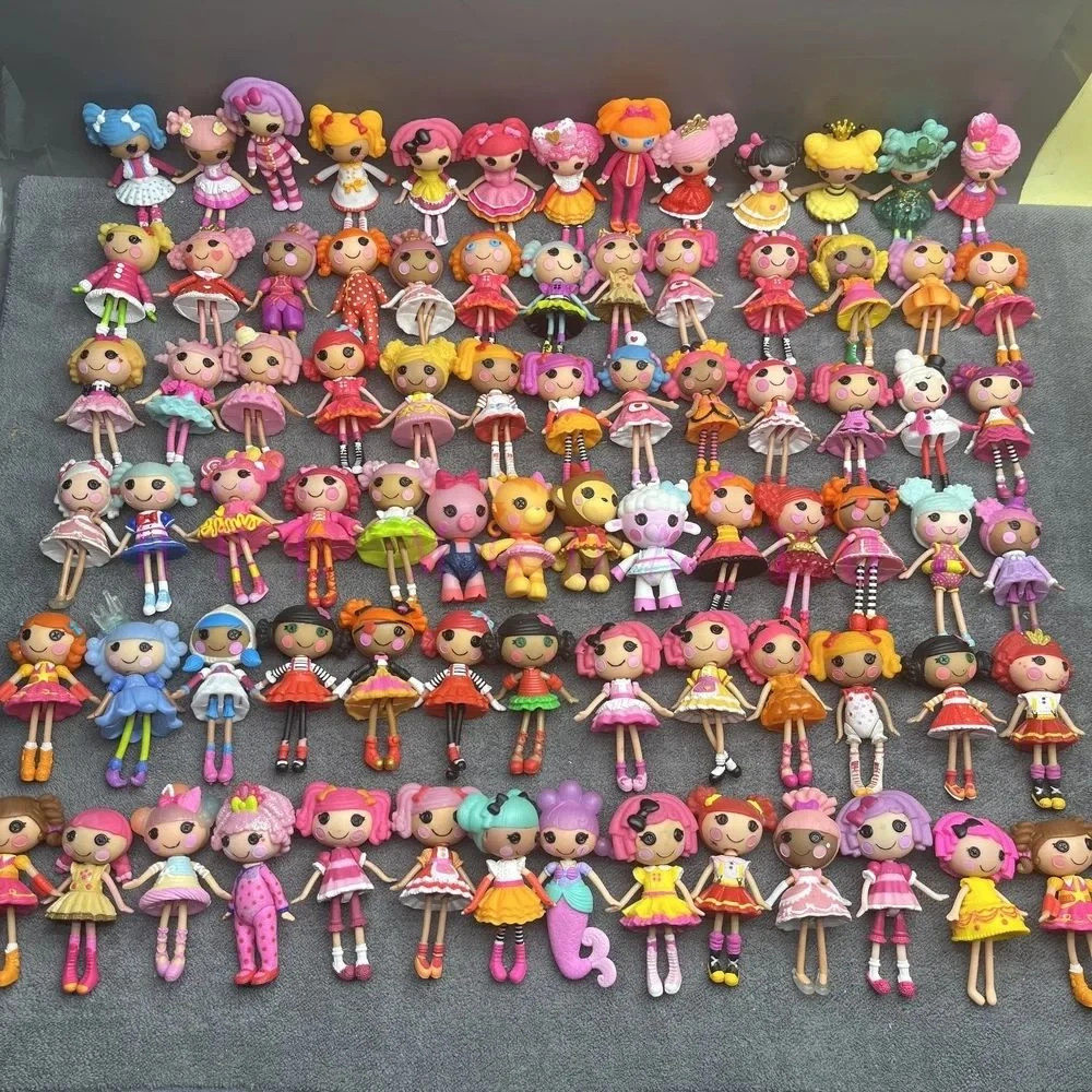Original Lalaloopsy Dolls PVC Girls Toy Random Styles 5pcs Mini 8-10cm, Gift Set