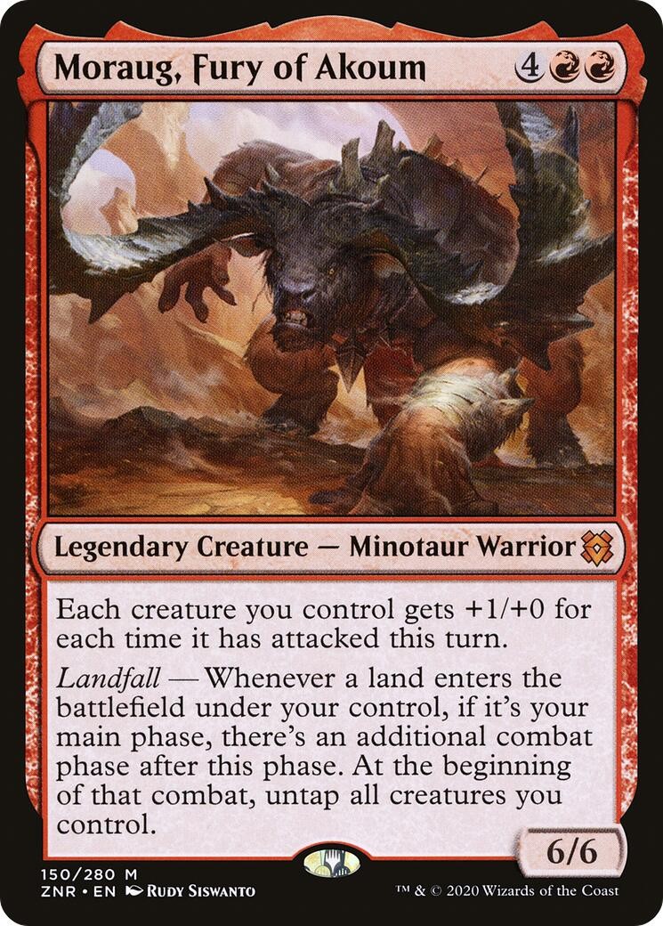 Moraug, Fury of Akoum #150 *Foil* (NM) Zendikar Rising (ZNR) MTG