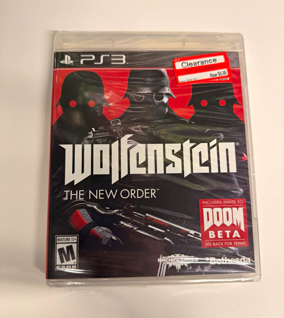 Bethesda Wolfenstein: The New Order (PlayStation 3 PS3, 2014) M NTSC Doom Beta