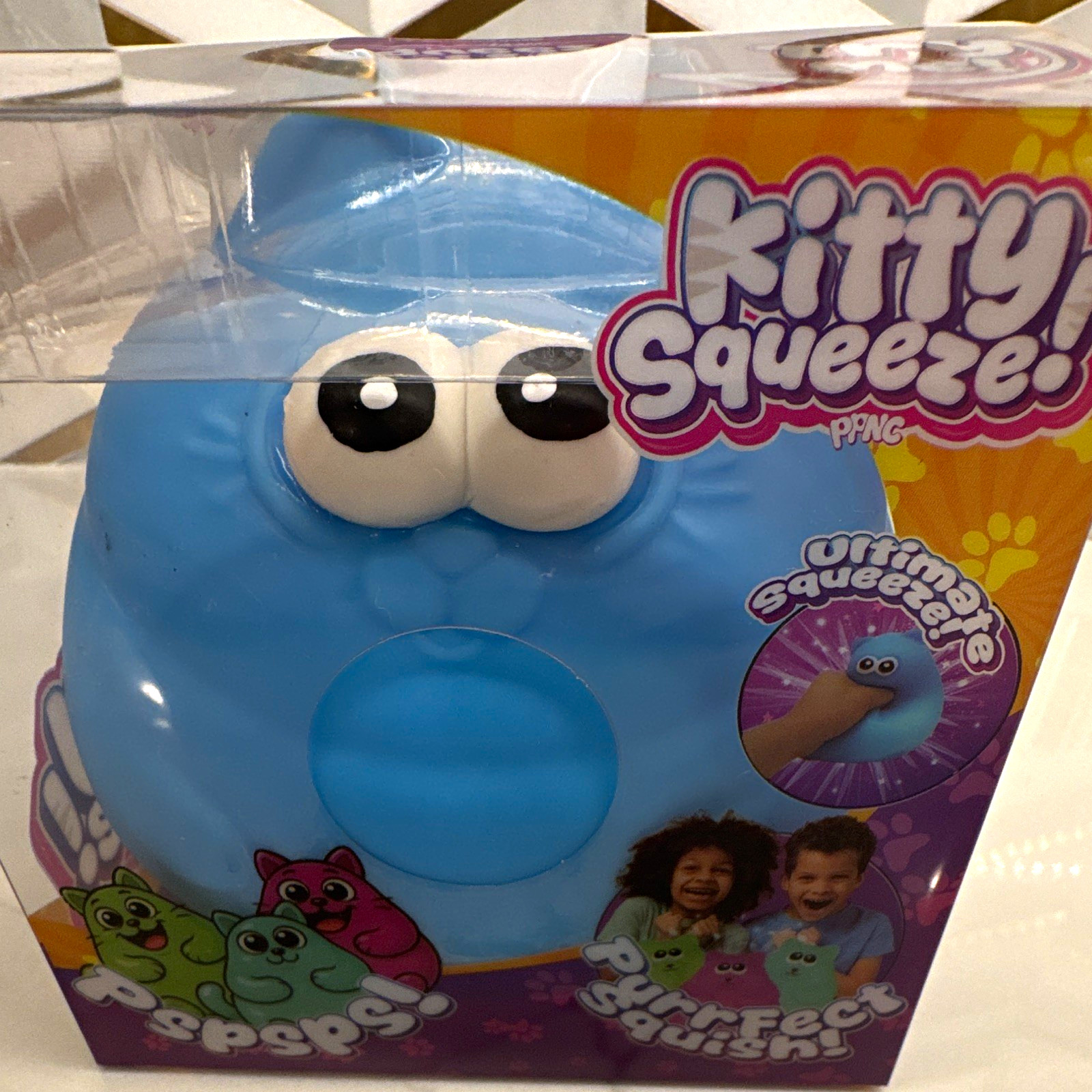 Kitty Squeeze Blue Tactile Squeeze Toy Ages Brand New Kitty Squeeze Blue Tactile Squeeze Toy Ages Brand New