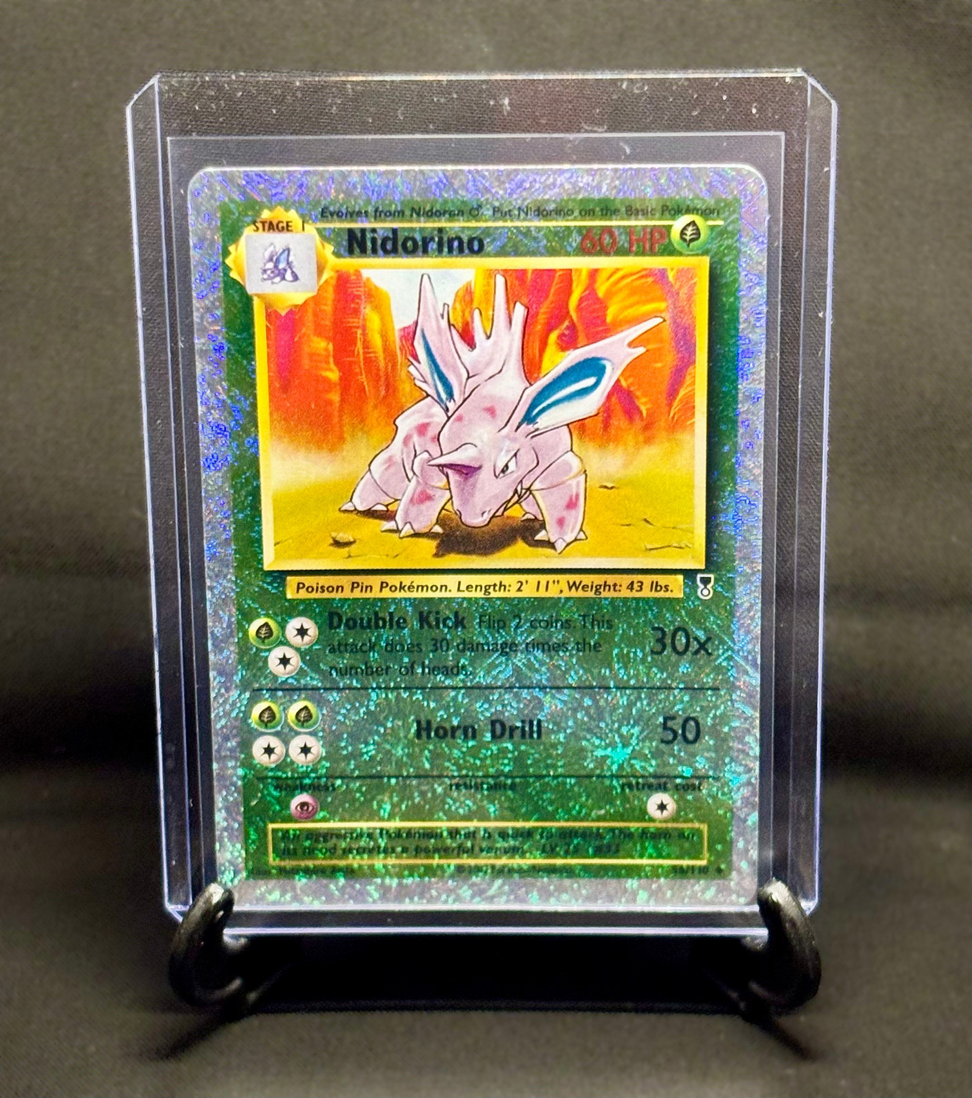 Nidorino 56/110 Legendary Collection Reverse Holo Firework 2002 LP Pokemon TCG