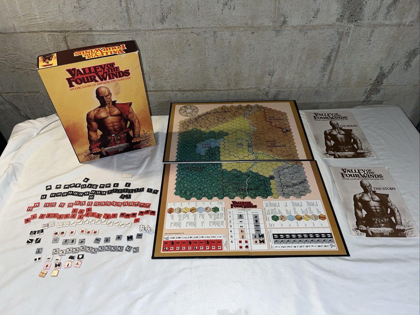 Valley of the Four Winds - Games Workshop 1980 Board Game Great Condition