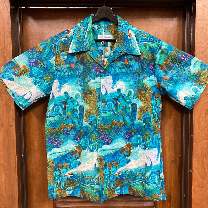 Vintage Duke Hawaii Shirt Surfer Aloha Beach