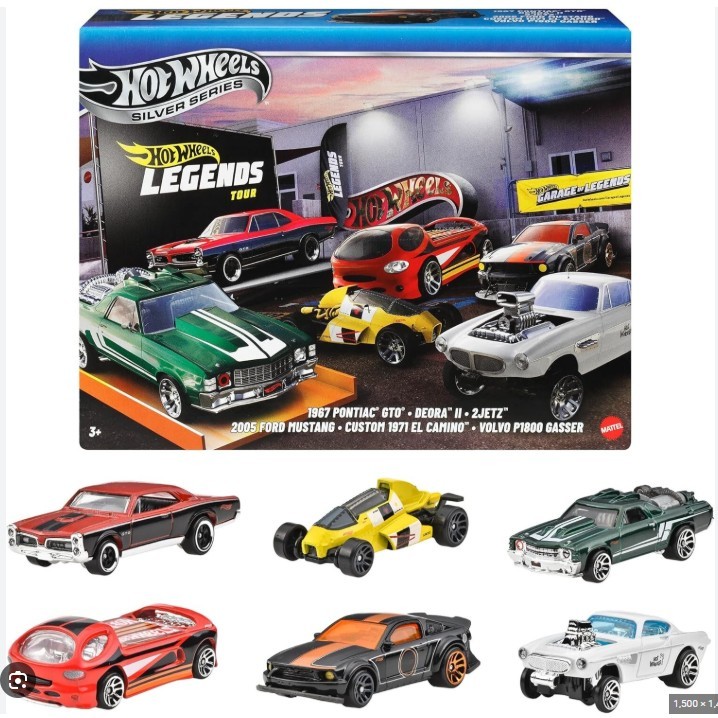 2024 Legends Tour Hot Wheels Silver Series Garage Of Legends Box Set Of 6 NEW 2024 Legends Tour Hot Wheels Silver Series Garage Of Legends Box Set Of 6 NEW