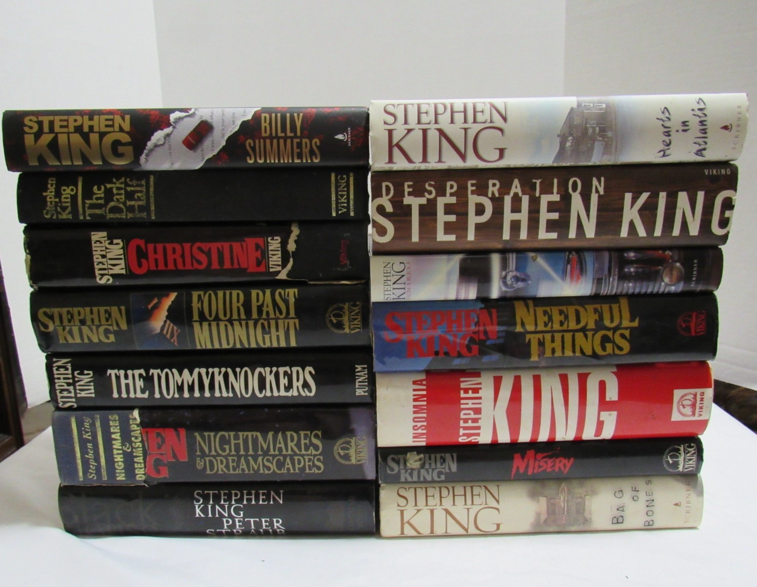 Lot of 14 Stephen King 1st Edition 1st Print Hardcover Books Fair/Good Condition