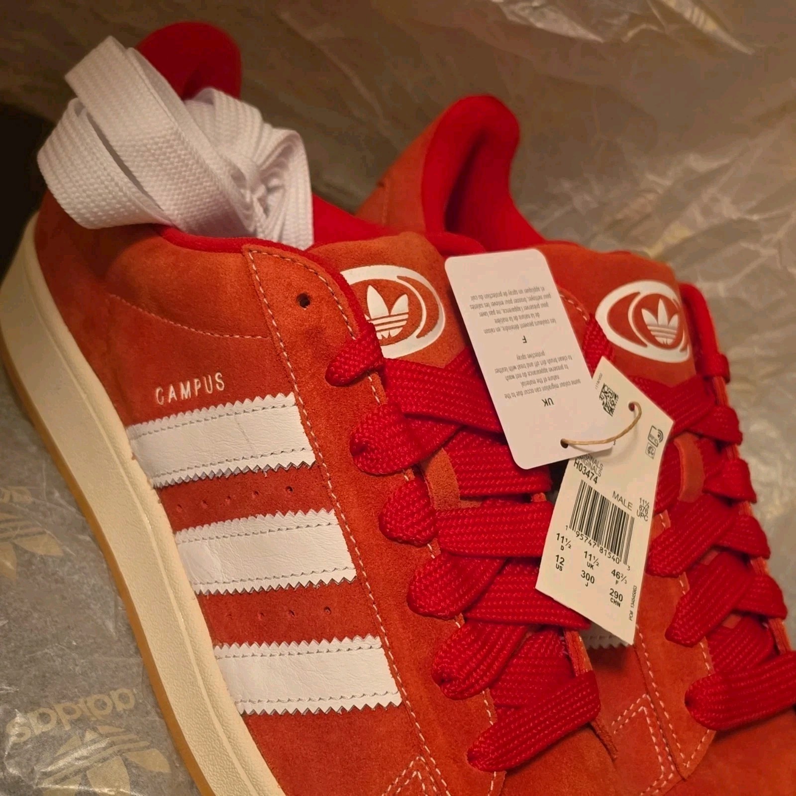 New Adidas Campus 00s Scarlet Gum Suede Low Top Lace-Up Sneaker 12 Men 2023 New Adidas Campus 00s Scarlet Gum Suede Low Top Lace-Up Sneaker 12 Men 2023