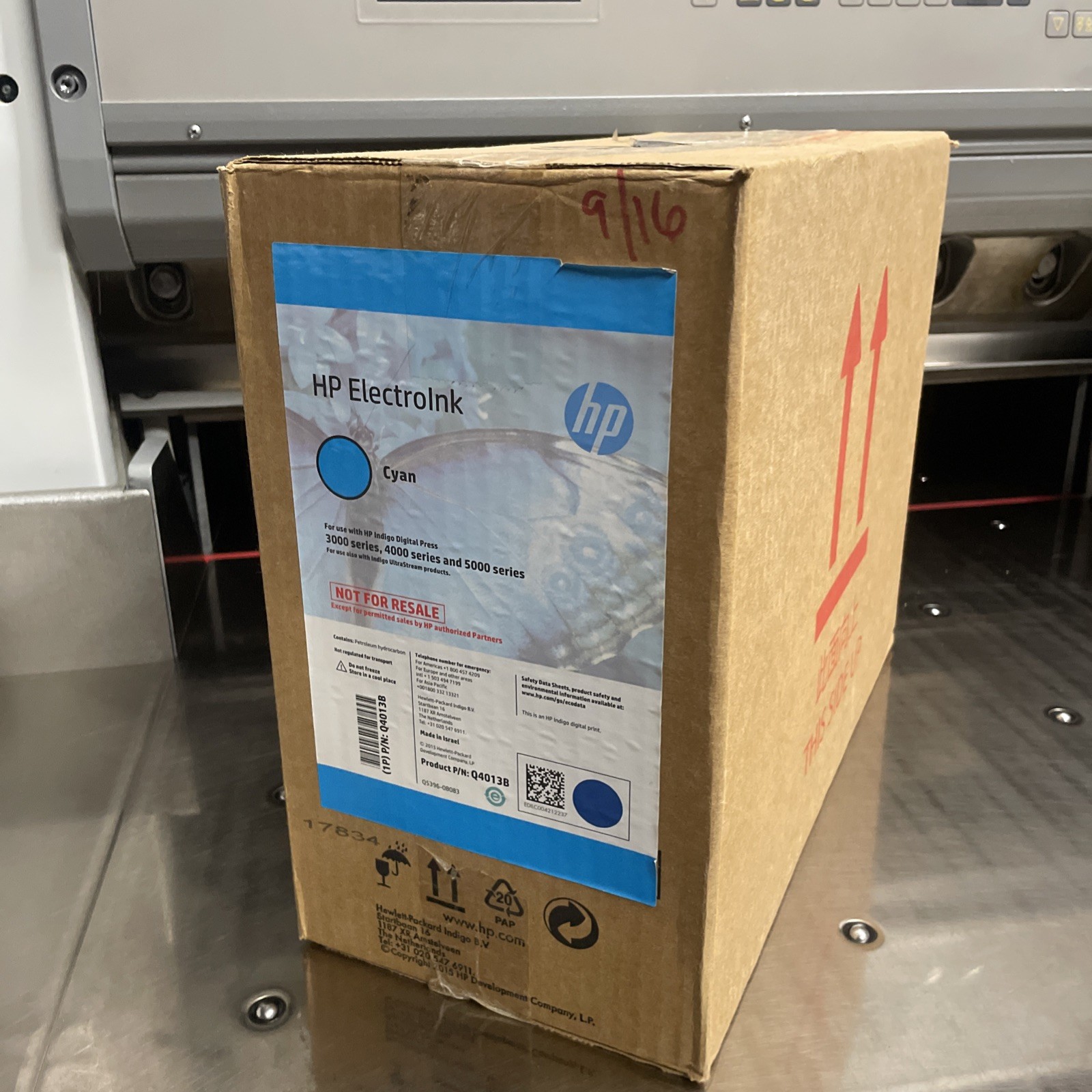 HP Indigo Ink Cyan ElectroInk for 3000/4000/5000 HP Indigo Ink Cyan ElectroInk for 3000/4000/5000