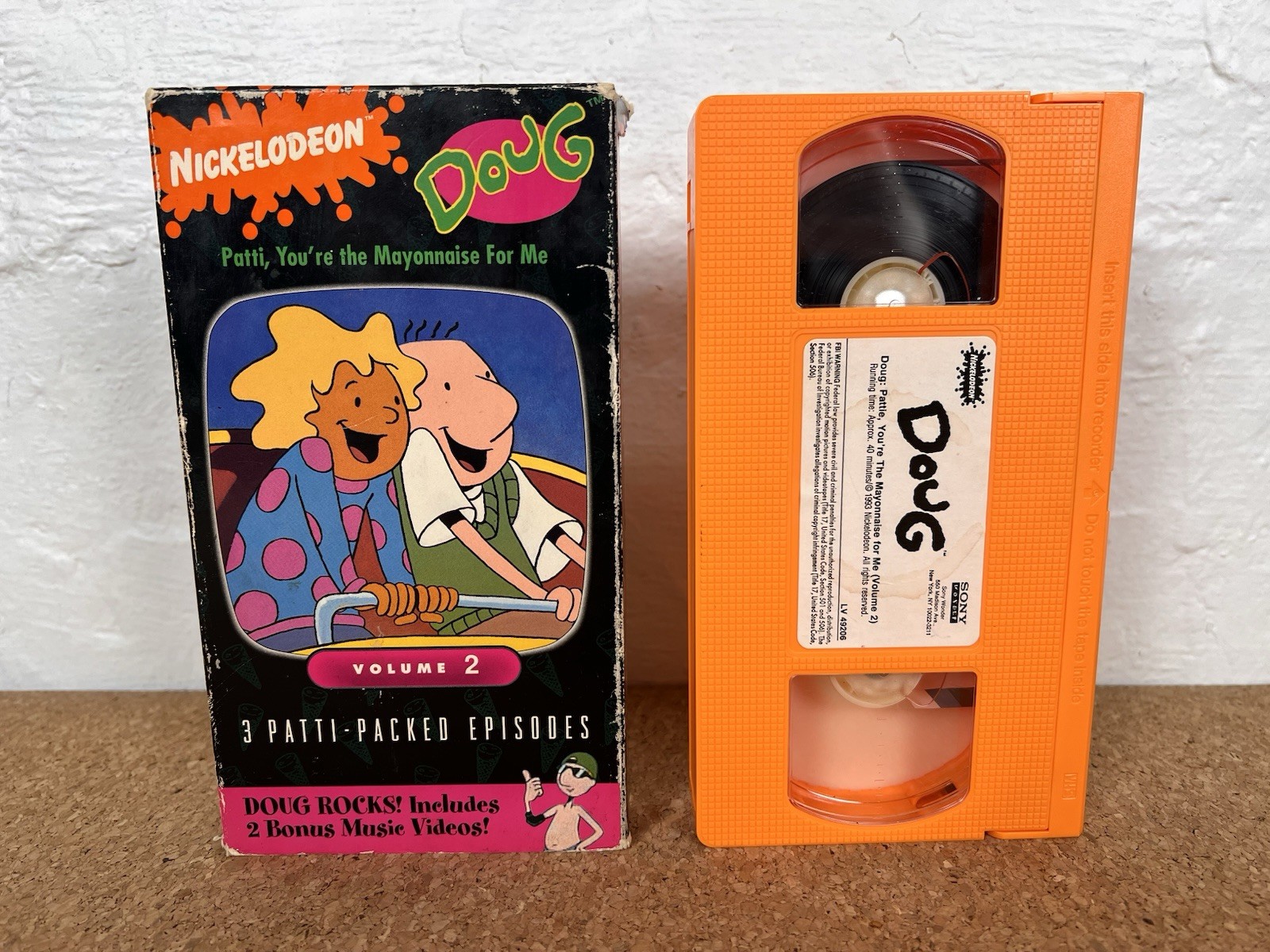 Doug Vol.2 Patti You're the Mayonnaise For Me VHS Nickelodeon NICK 1993 RARE