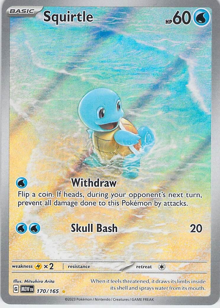 Squirtle 170/165 Holo