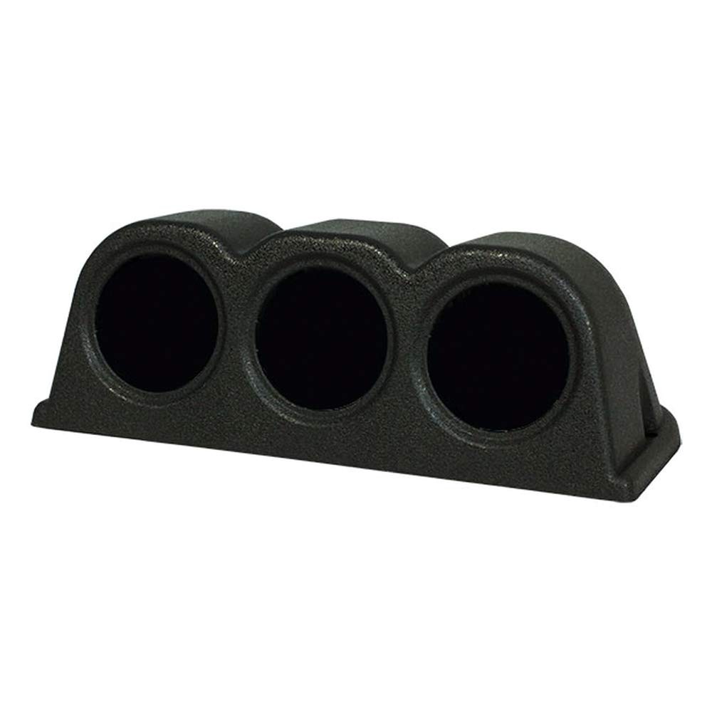 GlowShift Universal Black Triple Dashboard 4.5\