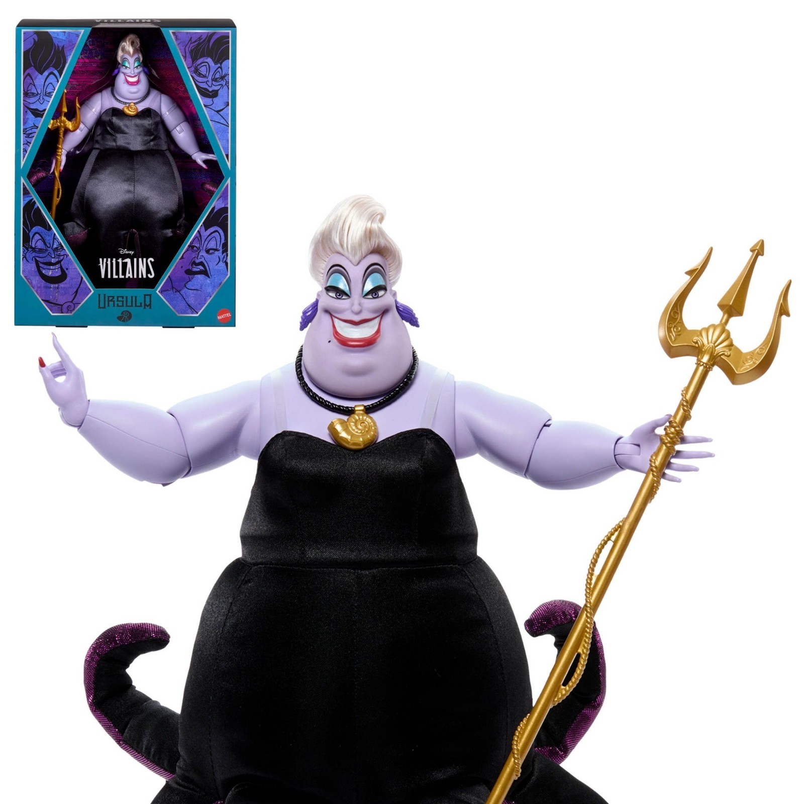 Disney Collector Ursula Collectible Villains Fashion Doll in Signature Look