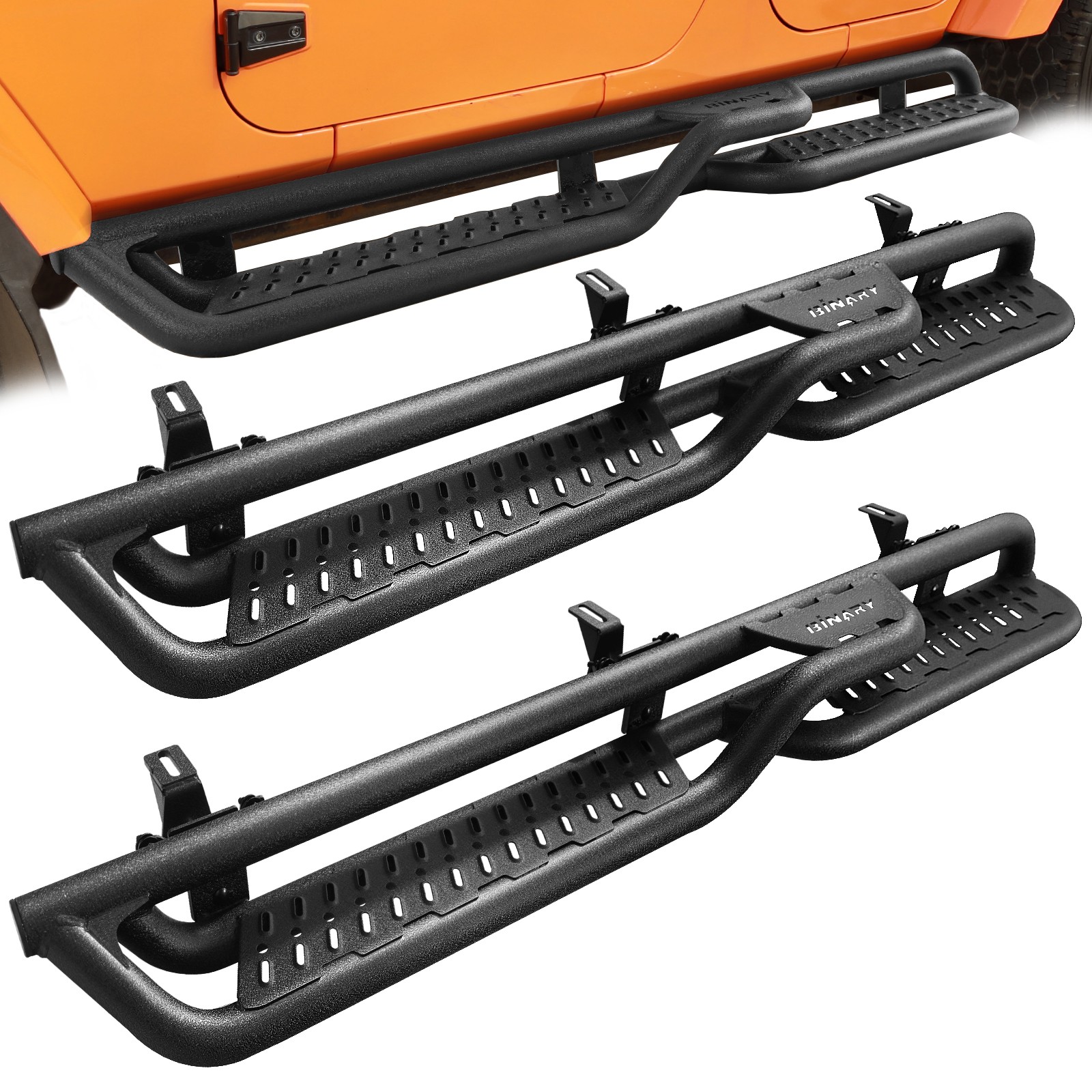 Drop Steps For 2018-2026 Jeep Wrangler JL 4 Door Running Boards Side Bar