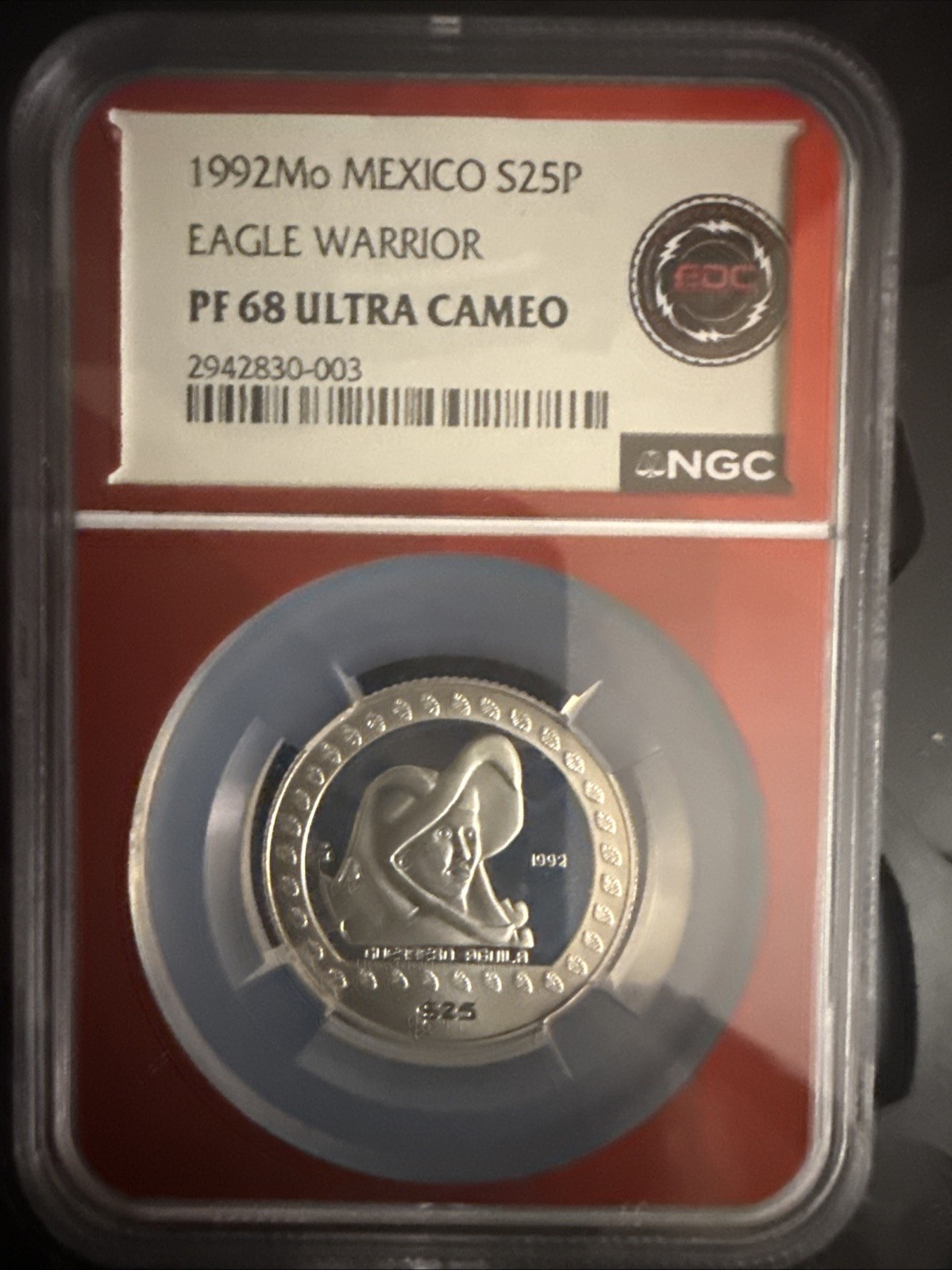 1992 Mexico S25P Eagle Warrior PF68 Ultra Cameo - VERY RARE HARD TO FIND