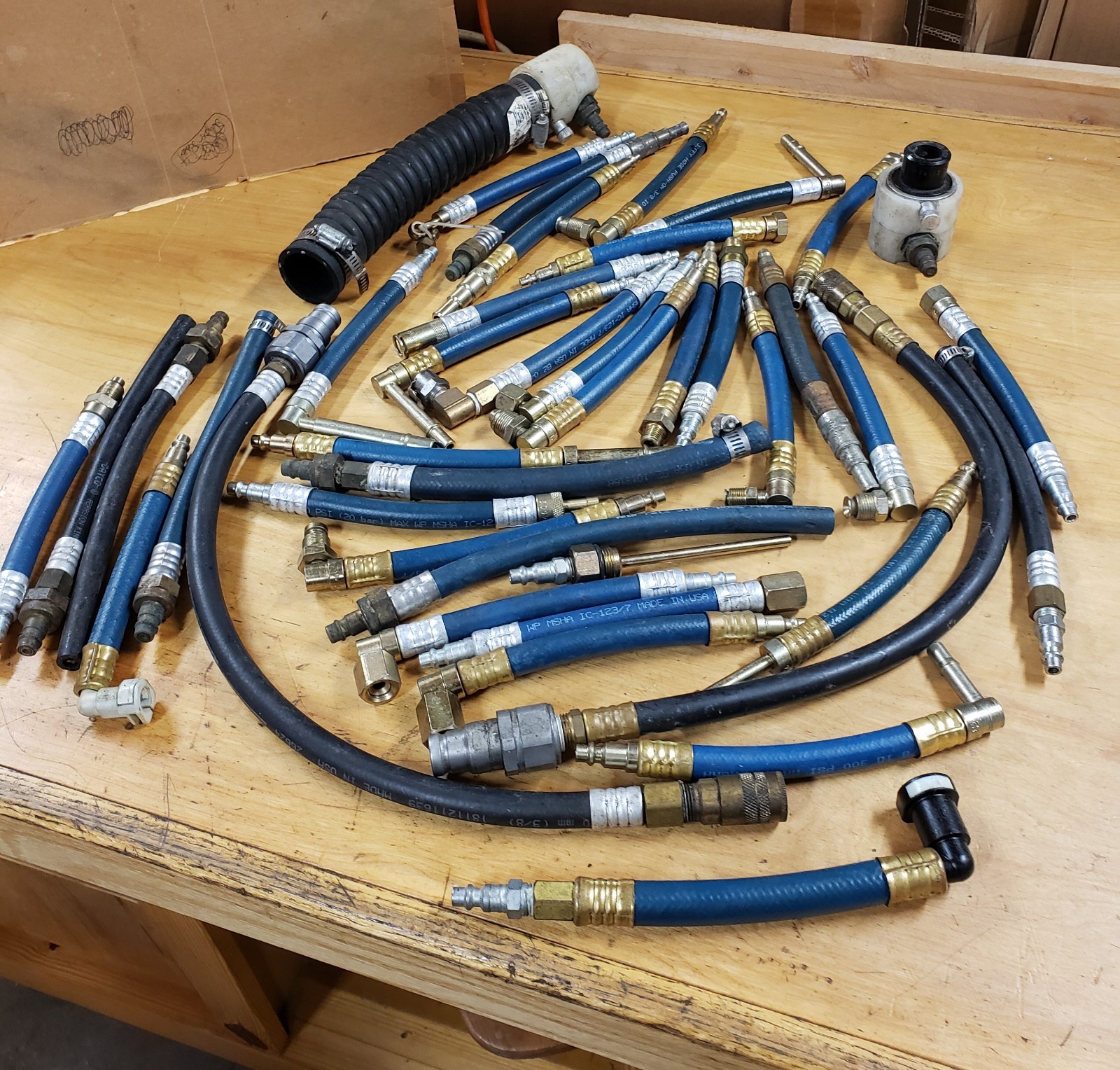 USED 41-pc Automotive(?) HVAC(?) Fluids(?) Service Hose Lot USED 41-pc Automotive(?) HVAC(?) Fluids(?) Service Hose Lot