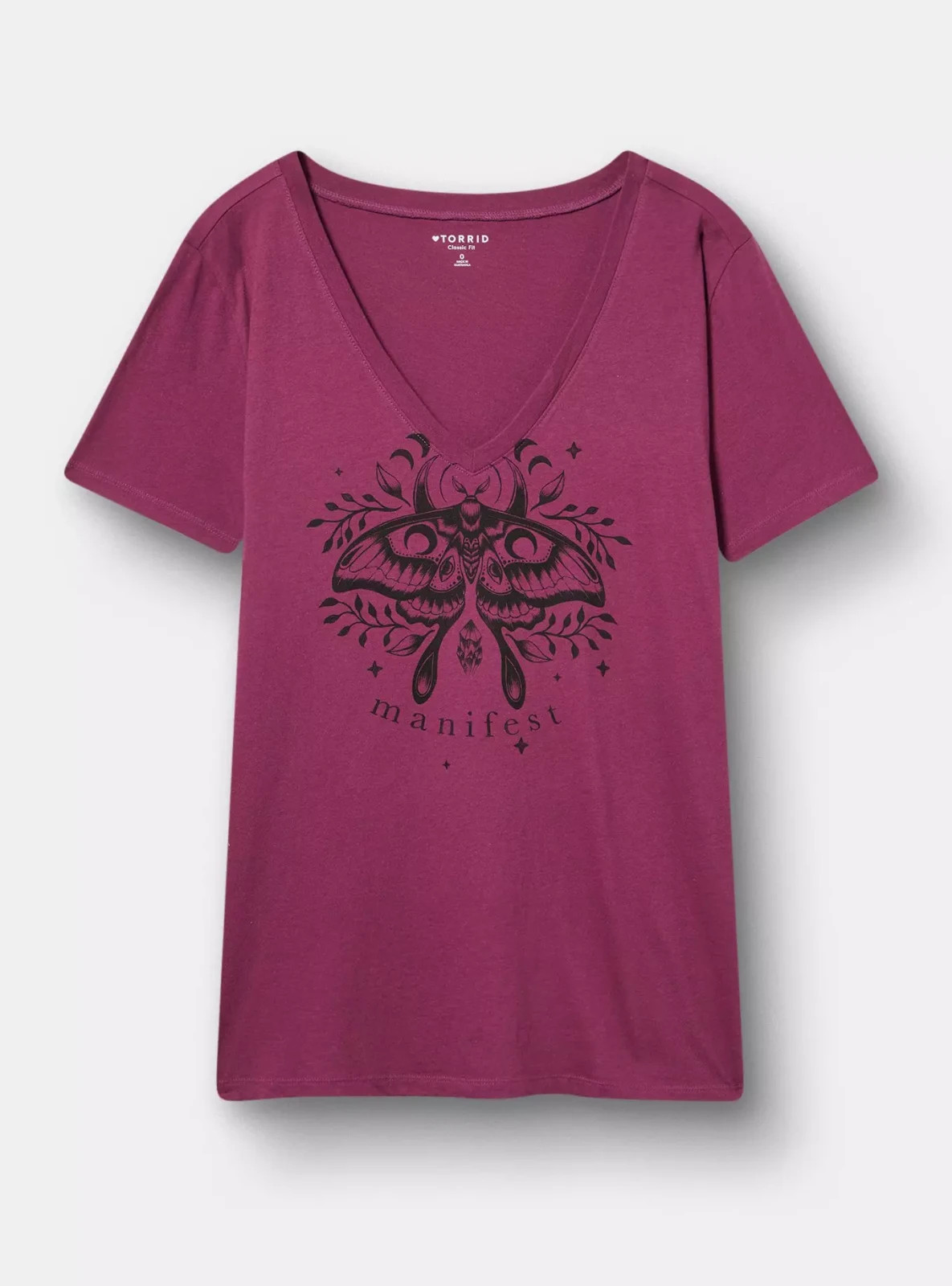 Torrid Classic Cotton V-Neck Tee NWT 00 Torrid Classic Cotton V-Neck Tee NWT 00