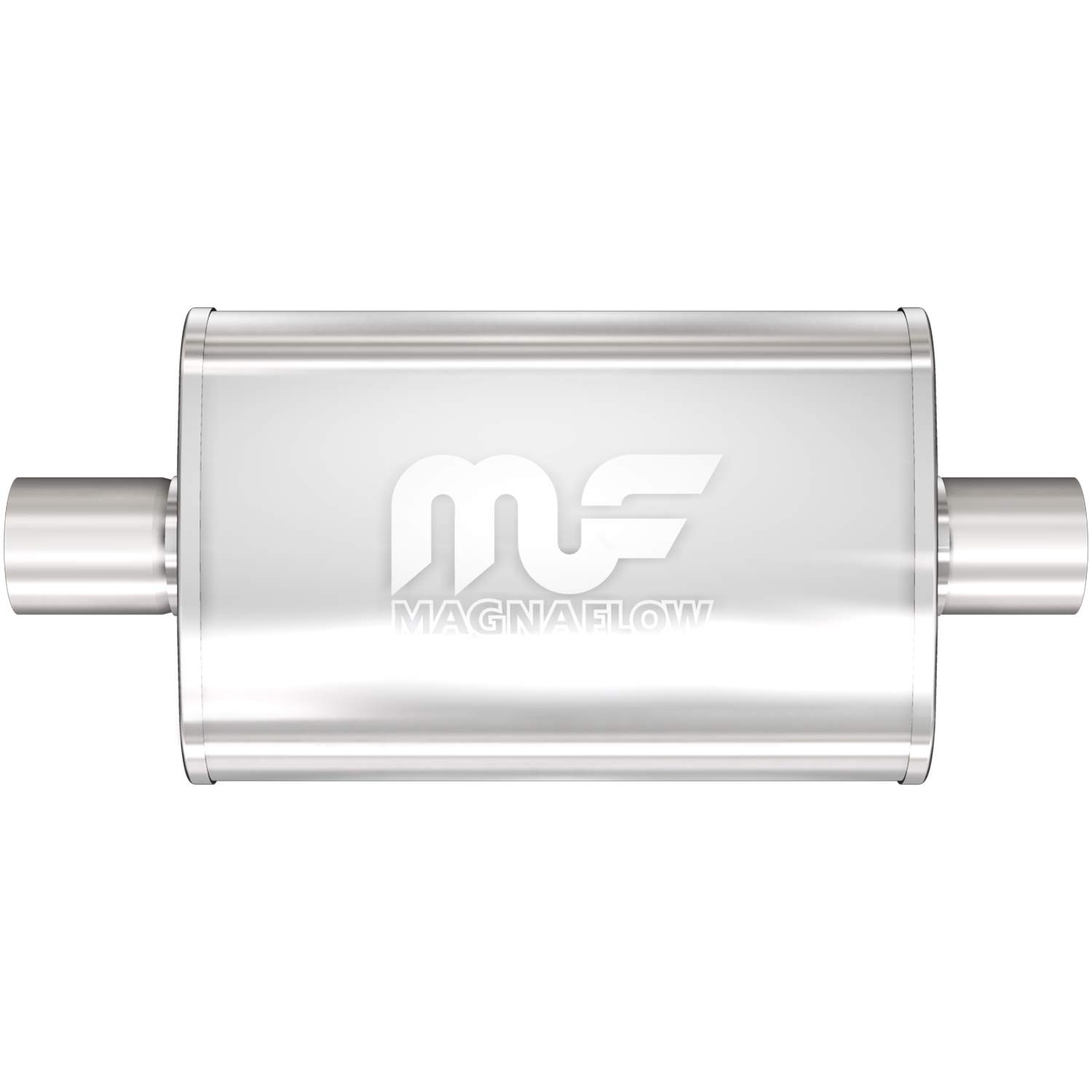 MagnaFlow 2.5 Inch Inlet Outlet Muffler Universal Performance Exhaust System MagnaFlow 2.5 Inch Inlet Outlet Muffler Universal Performance Exhaust System