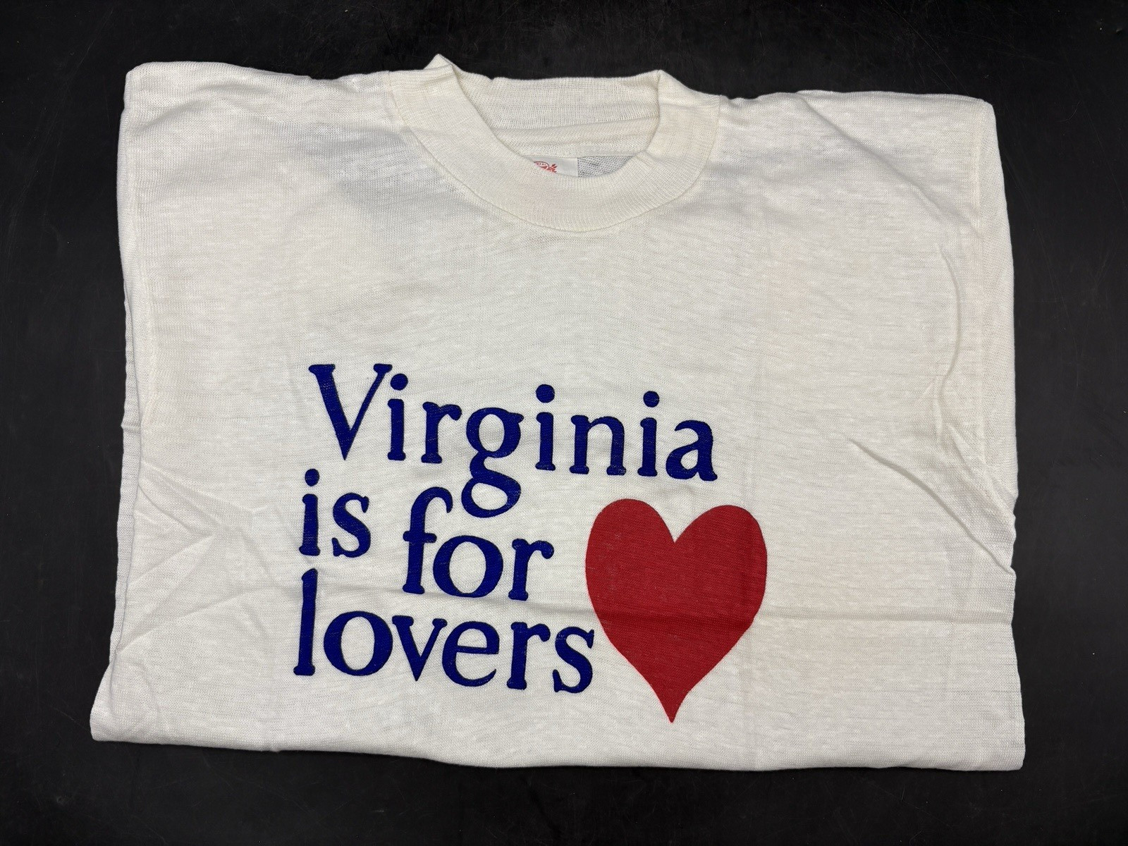 Vintage Retro 1970s Virginia Is For Lovers Dead Stock T Shirt Hanco Kids 14-16 Vintage Retro 1970s Virginia Is For Lovers Dead Stock T Shirt Hanco Kids 14-16