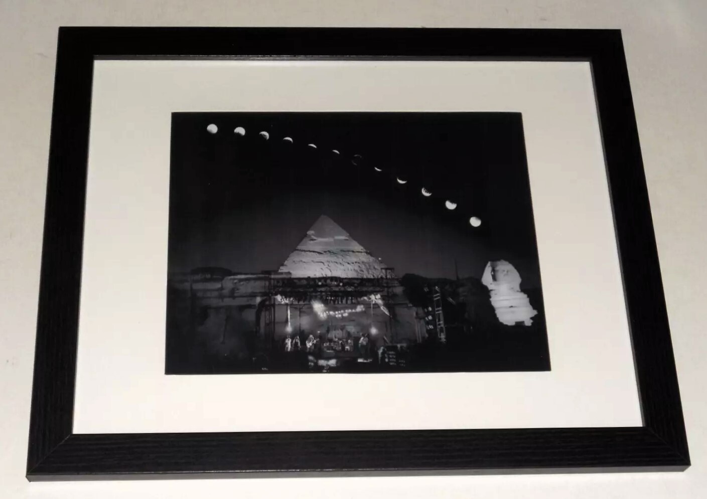 Framed Grateful Dead 1978 Egypt Pyramids with Moon Eclipse Time Lapse 13\