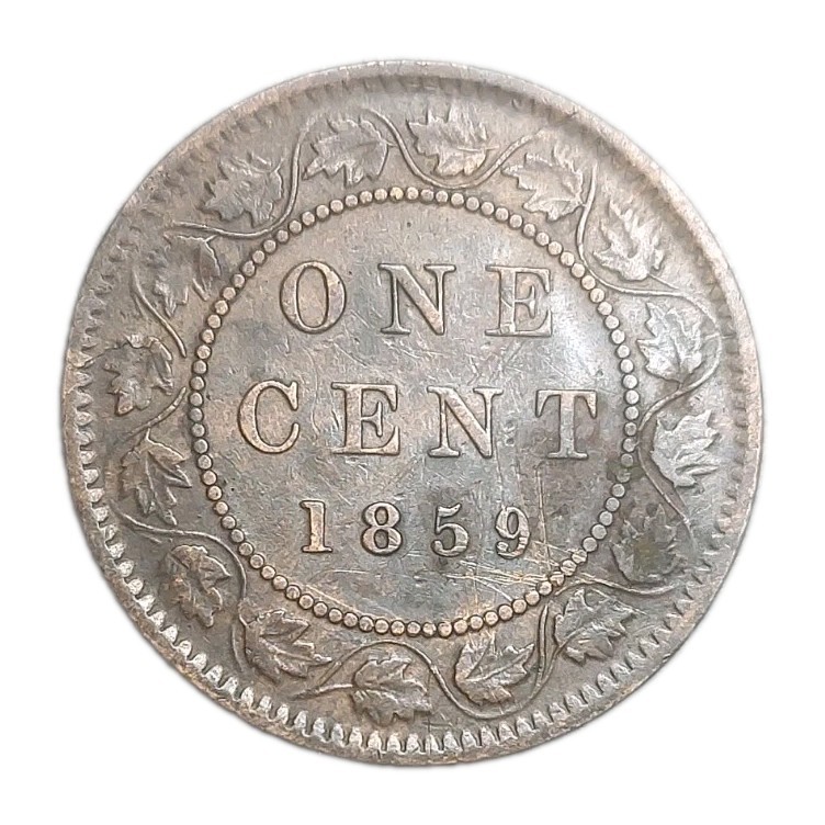 1859 Canada Large One Cent Coin Queen Victoria VF Scratches Old Coin Penny 1c 1859 Canada Large One Cent Coin Queen Victoria VF Scratches Old Coin Penny 1c