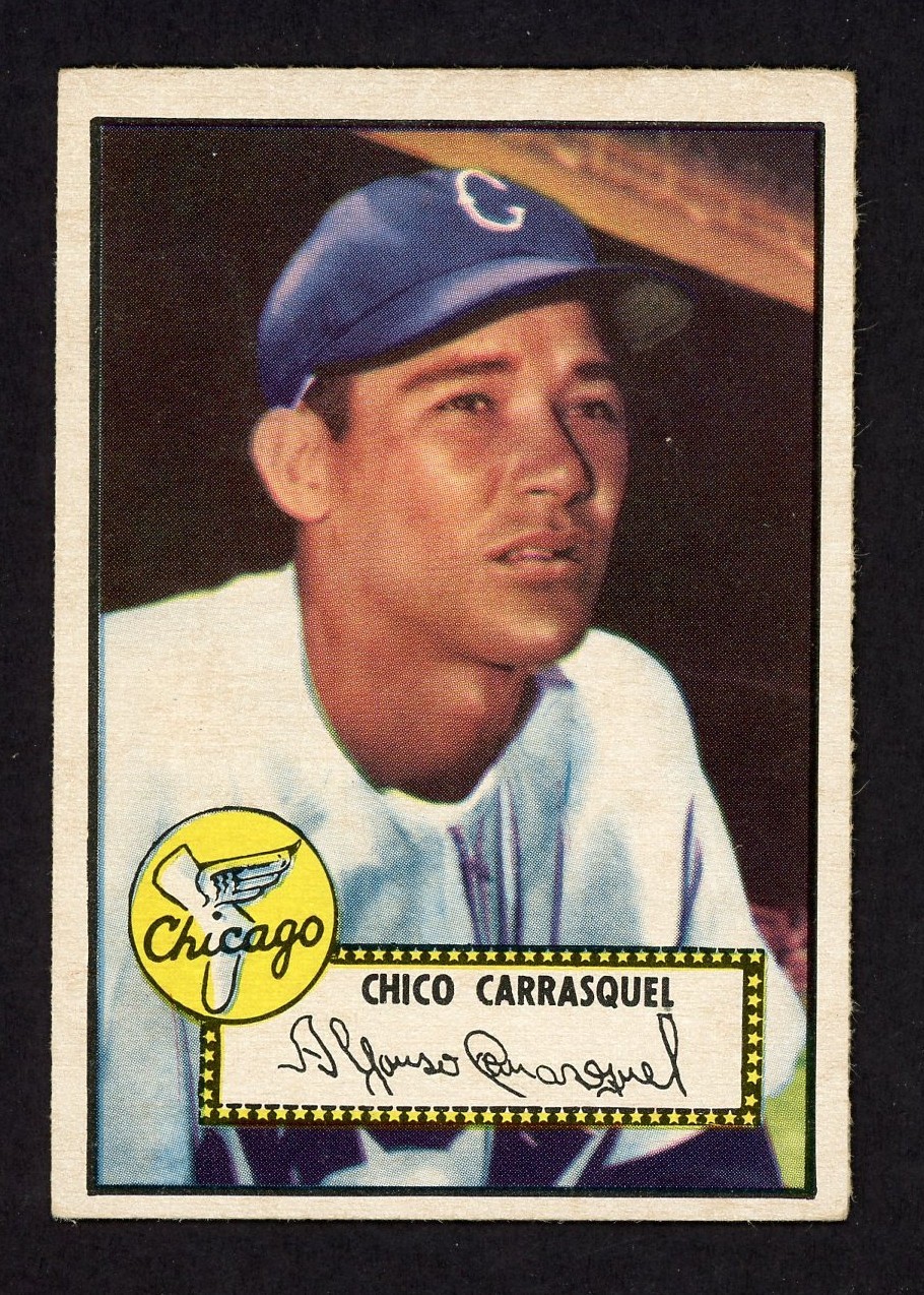 1952 Topps #251 Chico Carrasquel Chicago White Sox VGEX 1952 Topps #251 Chico Carrasquel Chicago White Sox VGEX