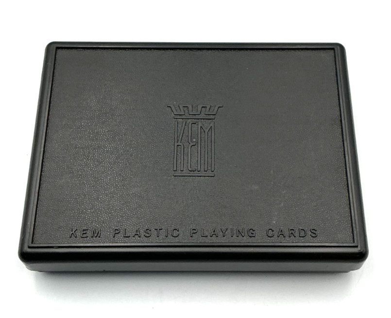 Vintage Wizard Card Game & KEM Plastic Double Playing Card Case Made in China Vintage Wizard Card Game & KEM Plastic Double Playing Card Case Made in China