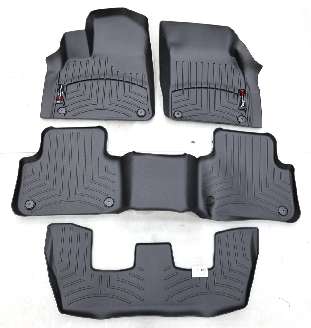 NEW WeatherTech 1st 2nd & 3rd Row Floor Mat Set Black 44887-1-2-3 Audi Q7 17-21