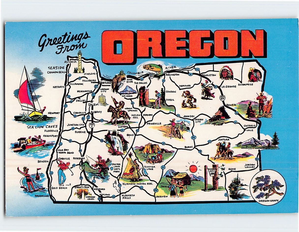 Greetings From Oregon USA F-364132