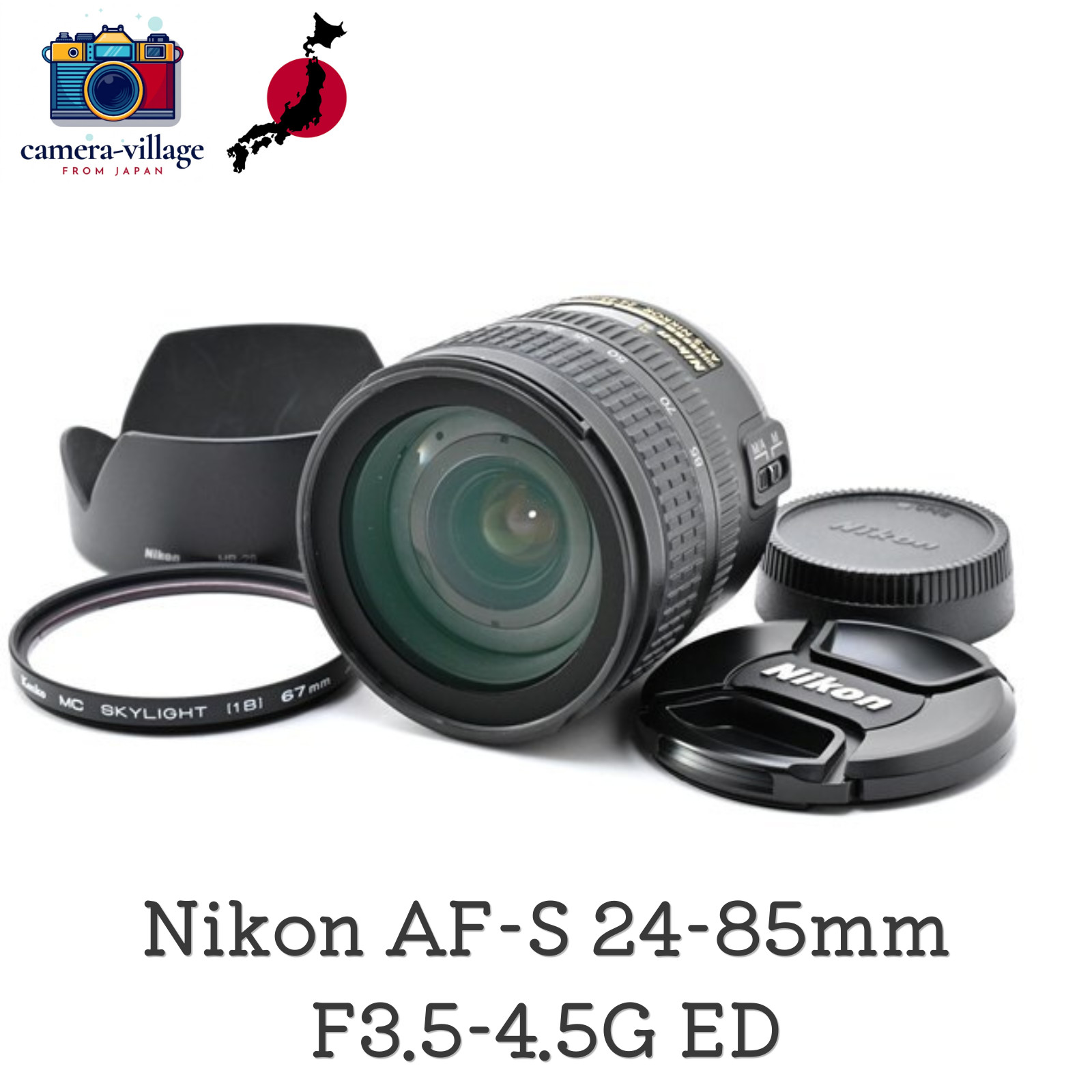 [N.MINT] Nikon AF-S NIKKOR 24-85mm F3.5-4.5G ED FX Lens Tested JAPAN