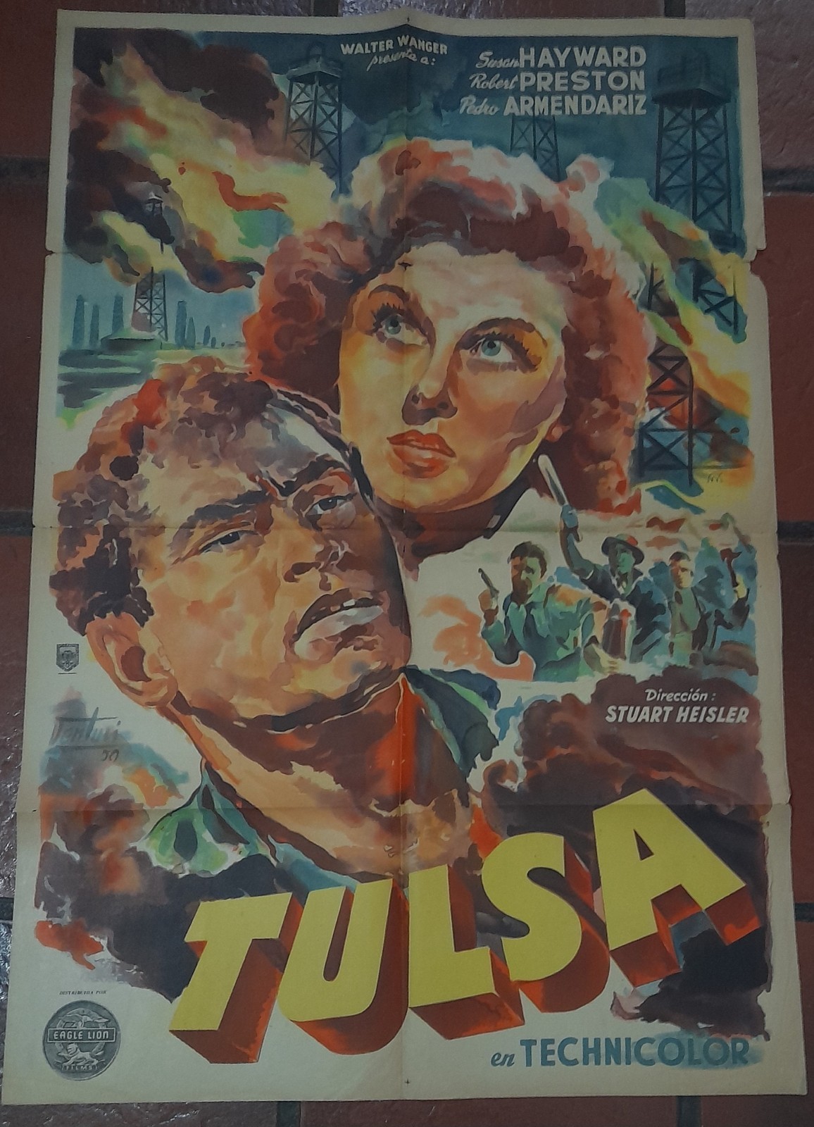 Afiche de cine original - TULSA - VENTURI - REBEJADO Afiche de cine original - TULSA - VENTURI - REBEJADO