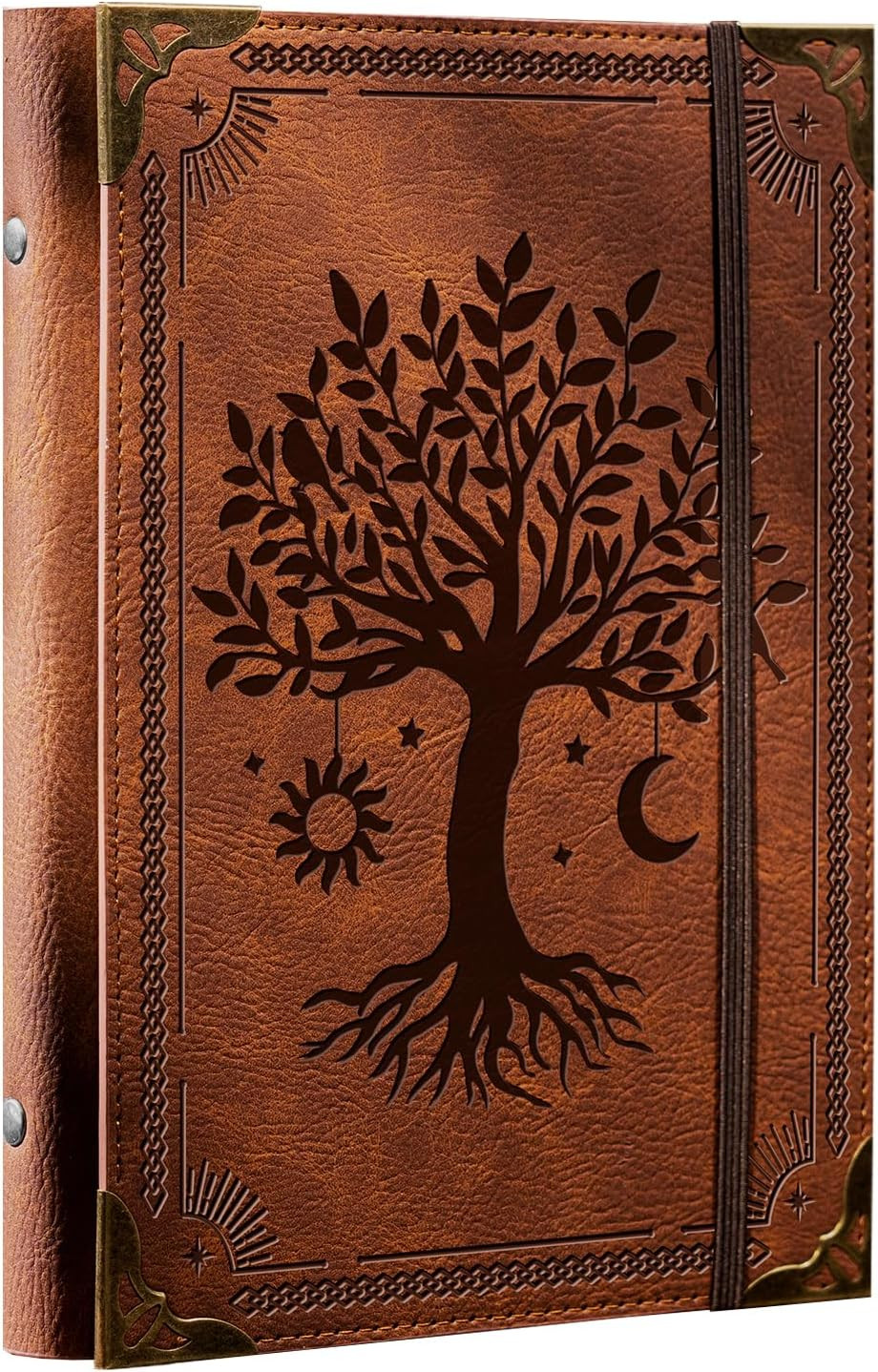 Ovesmusl PU Leather A5 Binder 6 Ring Refillable Journal Cover No Refill