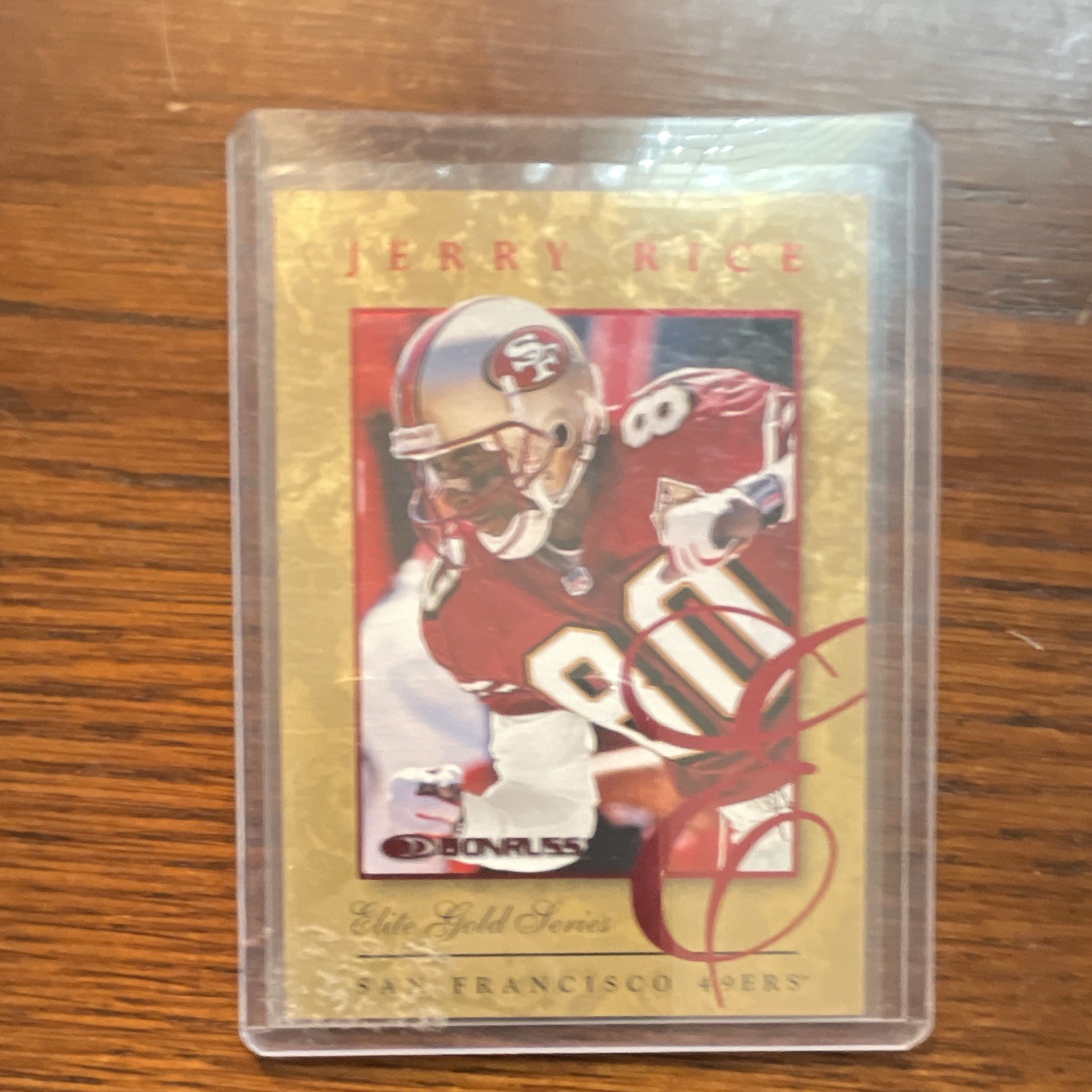 Donruss 1997 Elite Series Gold /2000 Jerry Rice 49ers #10 Football Card Donruss 1997 Elite Series Gold /2000 Jerry Rice 49ers #10 Football Card