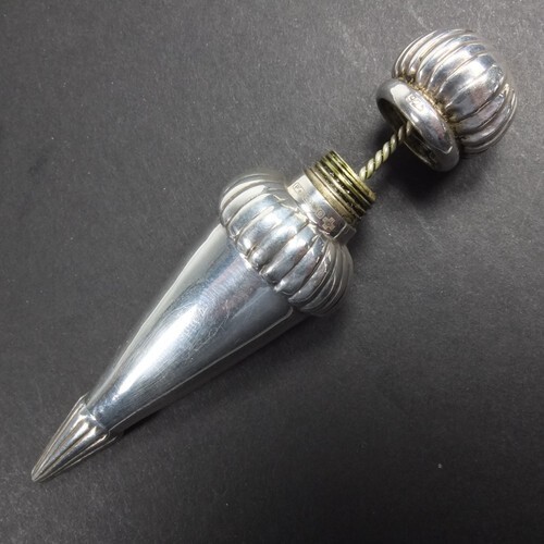 Superb Vintage Solid Silver Perfume/Scent Bottle Cone Shaped Penhaligon H/M Lond