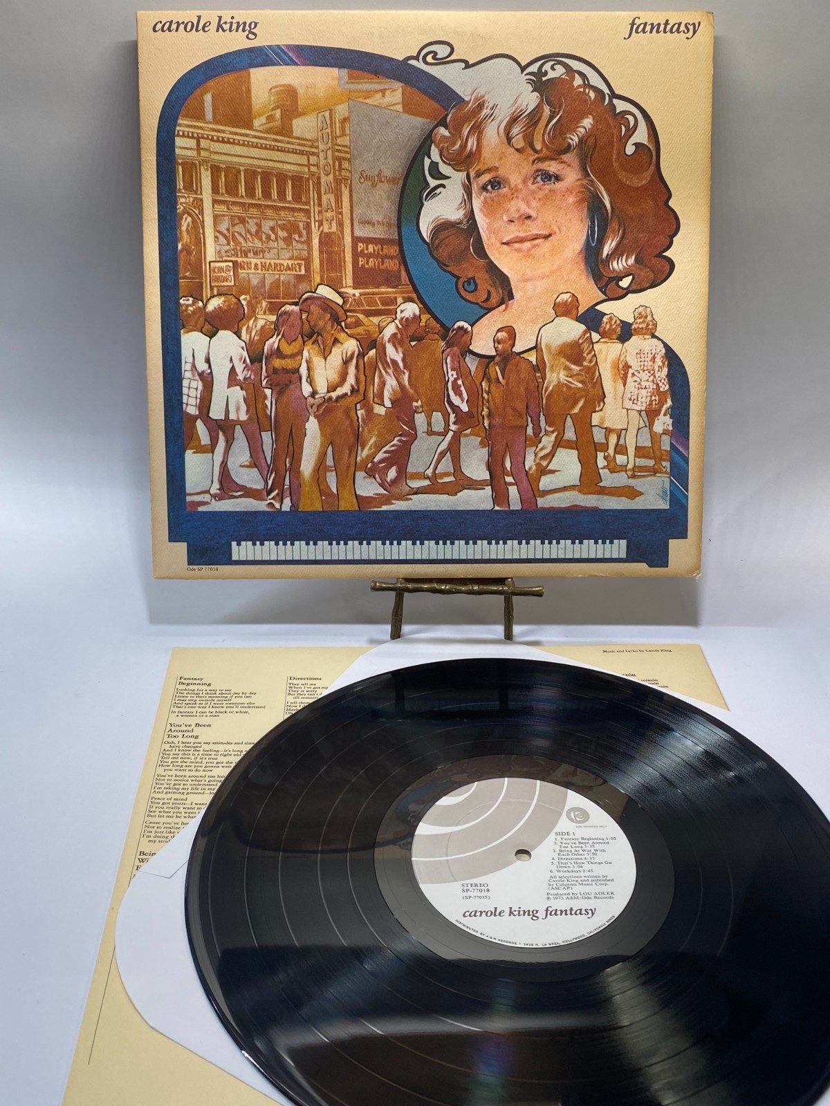 Carole King Fantasy Vintage Vinyl LP 1973 A&M Record SP-77018 Carole King Fantasy Vintage Vinyl LP 1973 A&M Record SP-77018