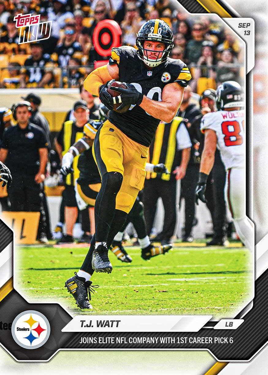 T.J. Watt 2026 NFL Topps NOW Card 10 Presale
