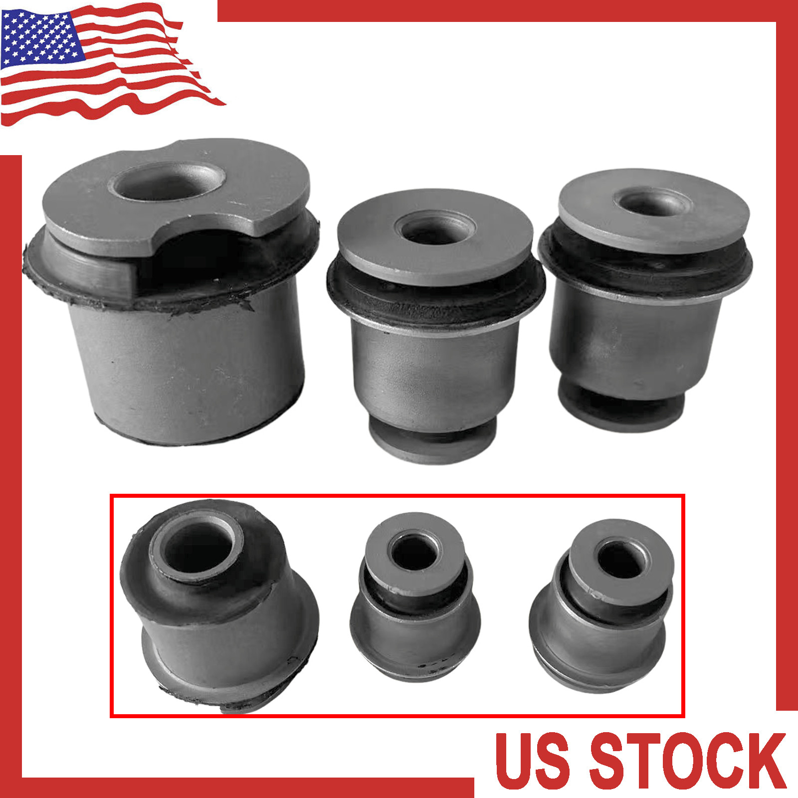 3x Front Differential Support Bracket Bushings Fits For 2006-2010 Hummer H3 H3T
