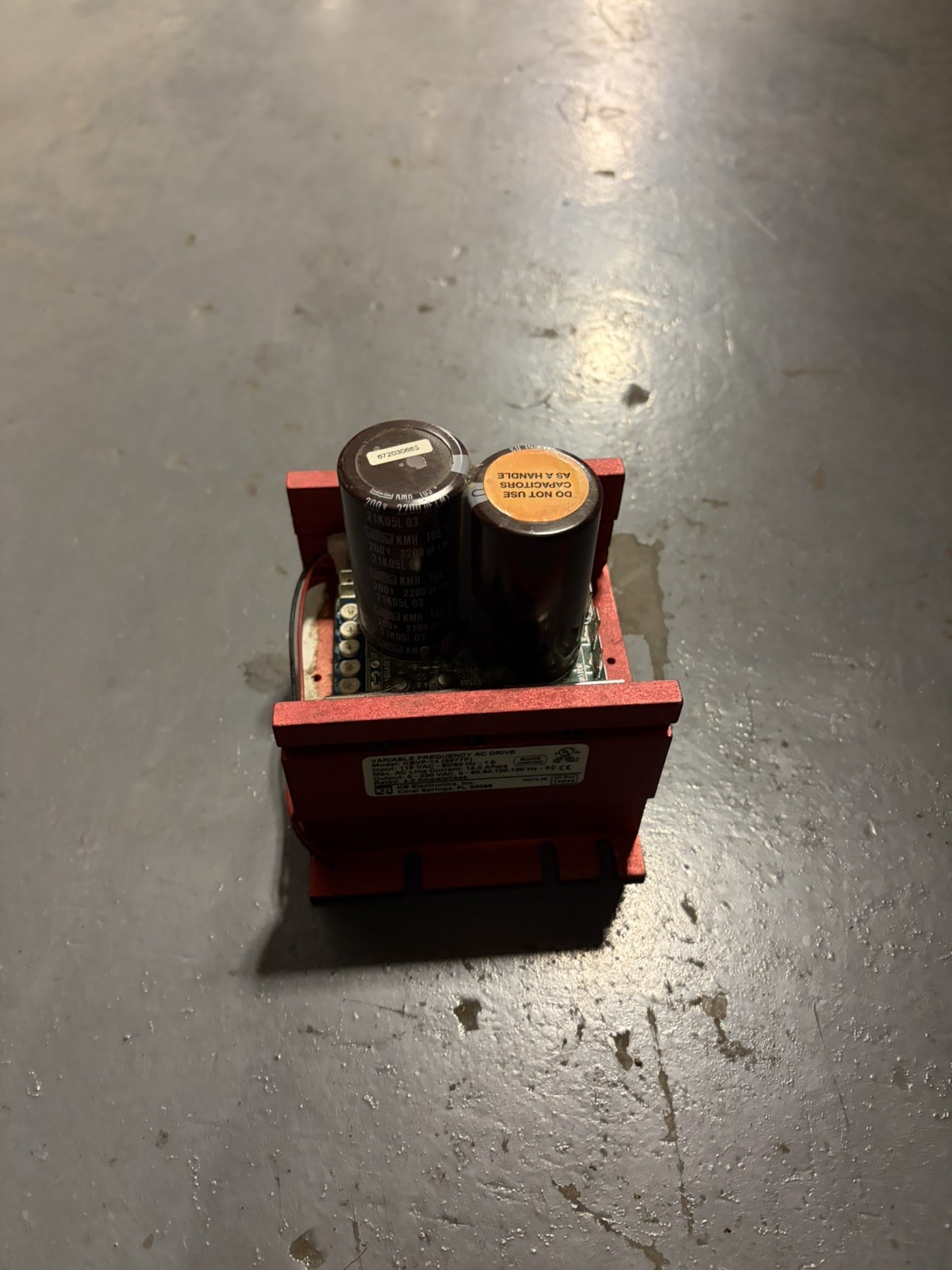KB Electronics Variable Frequency AC Drive KBVF-14 0-230VAC 50/60Hz 4.0A USED 