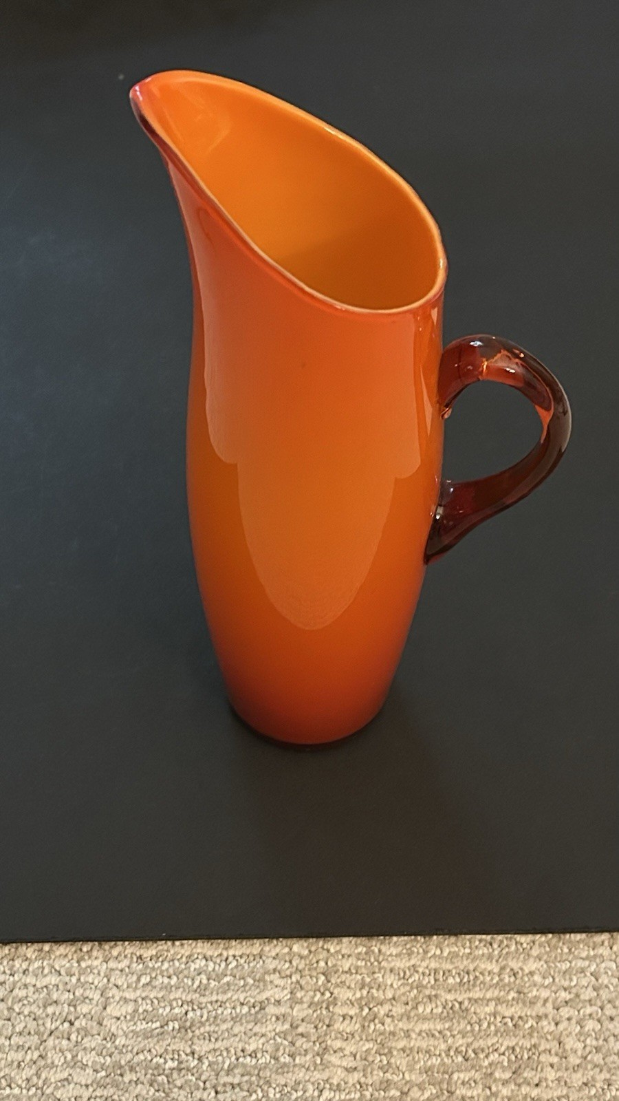 Perfectly Orange Blenko Pitcher For Those Halloween Cocktails