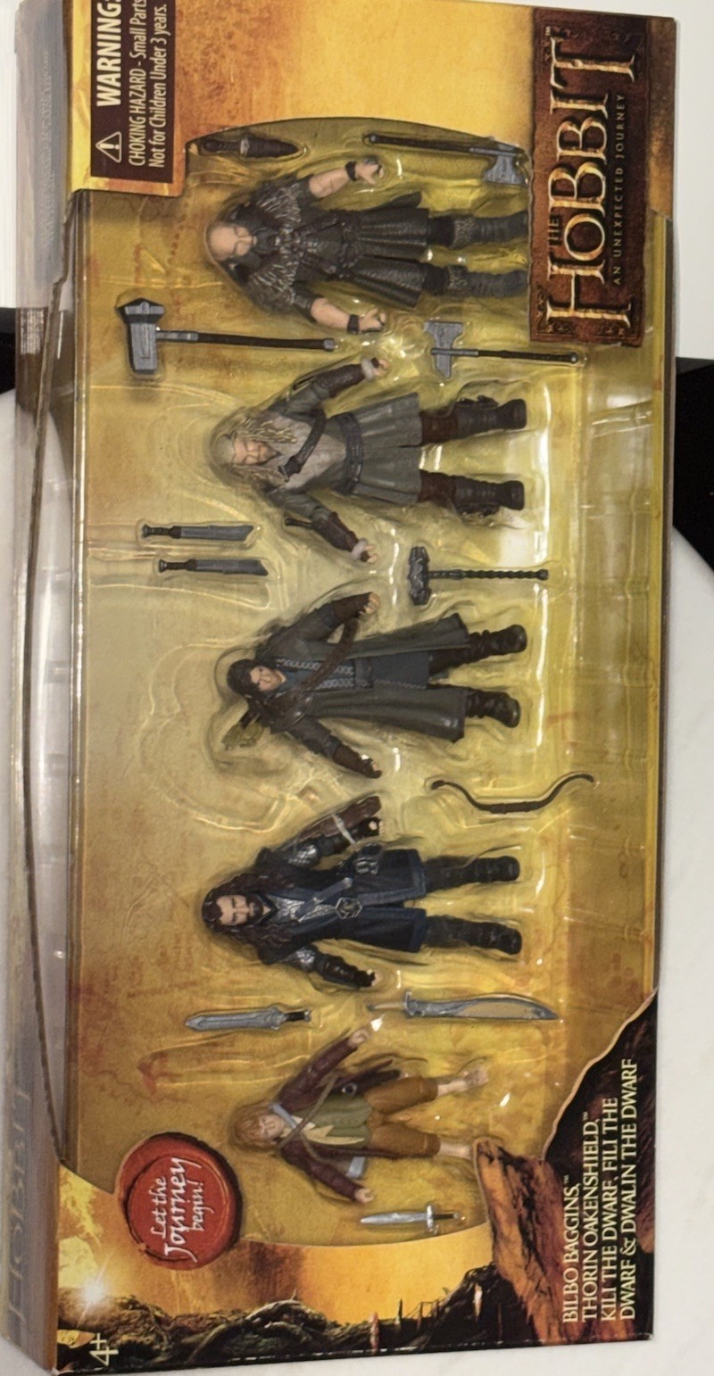 The Hobbit An Unexpected Journey Action Figure Collector Set of 5 Sealed