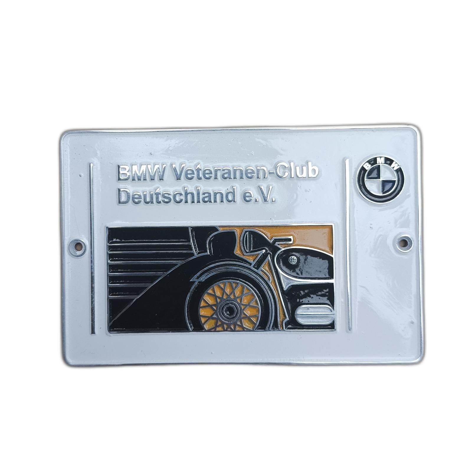 Vintage BMW Veteranen Deutschland eV Badge Duralium Durable Emblem Insignia L196