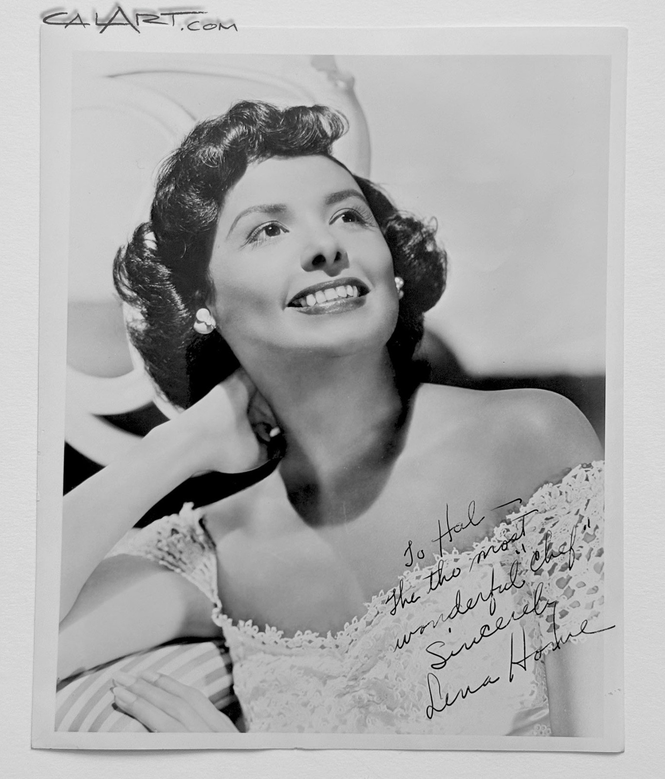 Lena Horne Signed 8x10 Photo c.1948-52 Glamour Portrait – JSA Certified