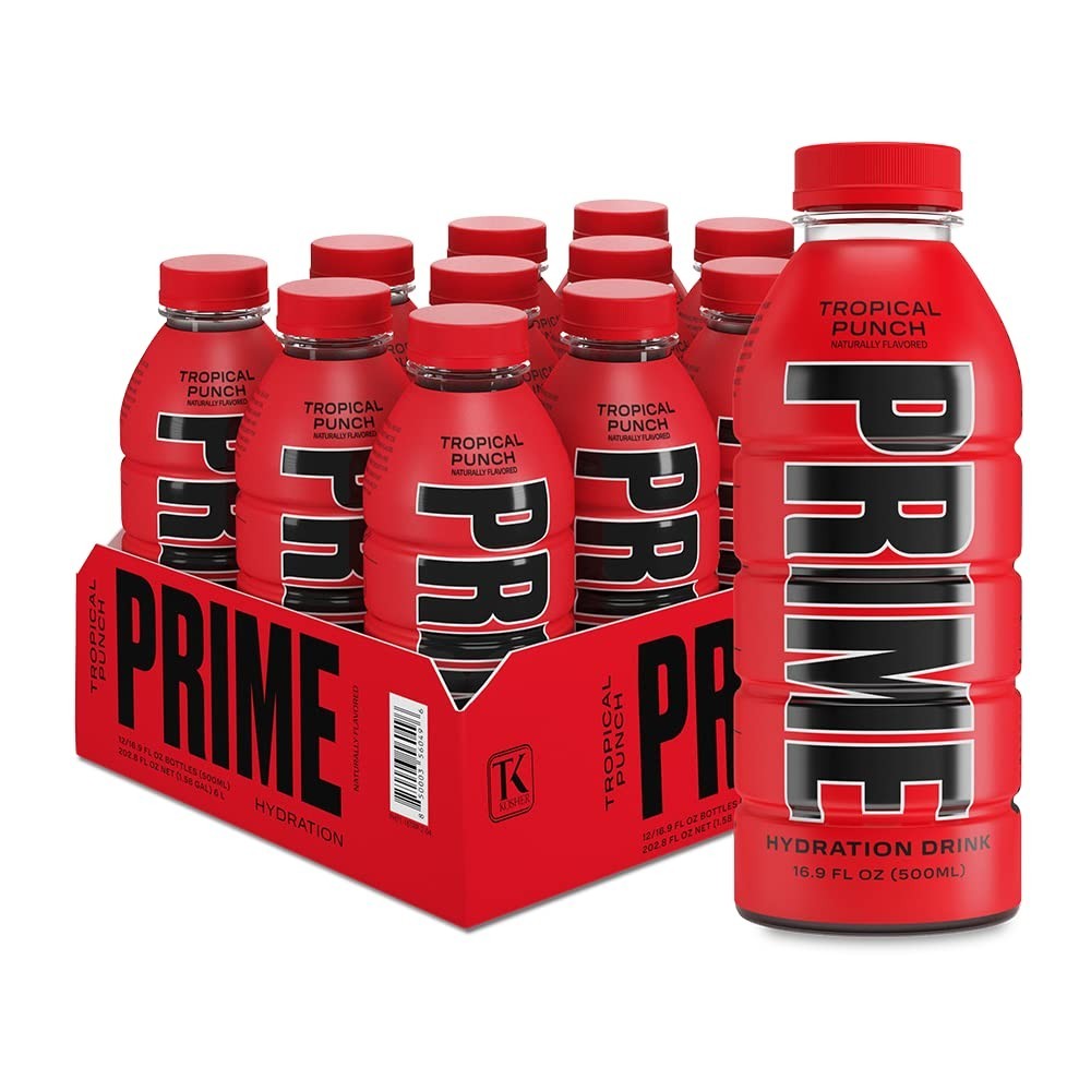 PRIME Hydration - Electrolyte Enhanced Sports Drink - Tropical Punch (12 Pack) PRIME Hydration - Electrolyte Enhanced Sports Drink - Tropical Punch (12 Pack)