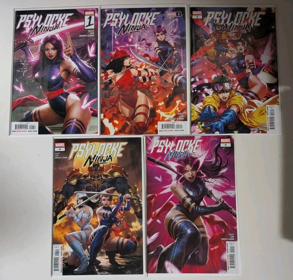 PSYLOCKE: NINJA (2026) #1 2 3 4 5 NM-/VF+ COMPLETE SERIES SET MARVEL COMICS