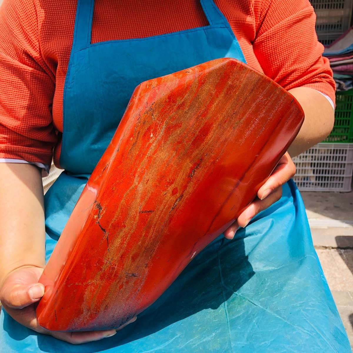 14.41 LB Natural Red Jasper Polished Freeform Crystal Healing Home Decor 5434