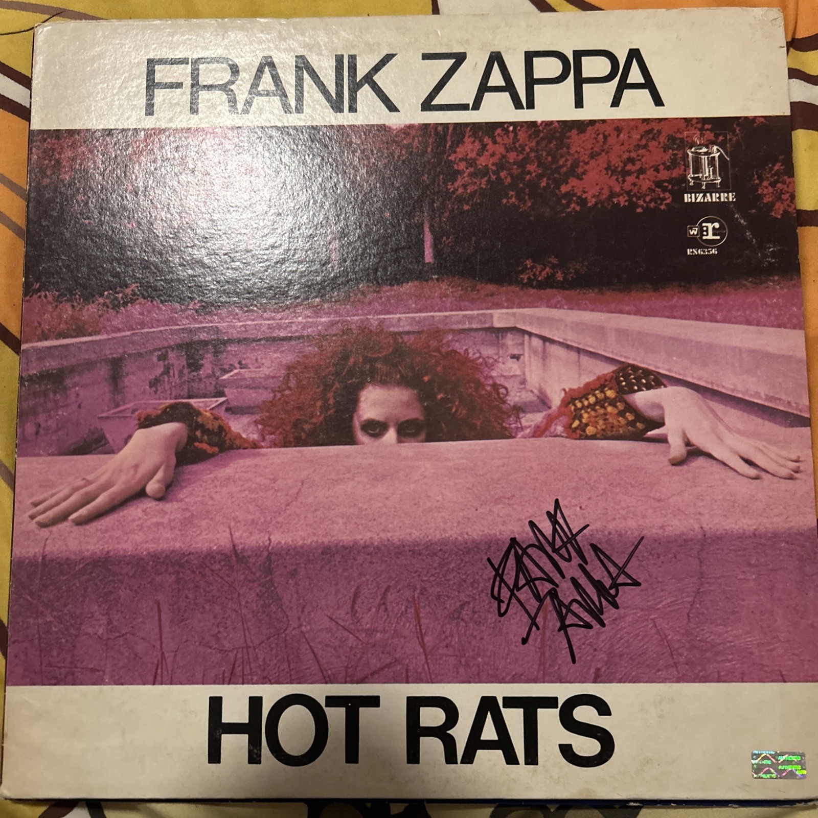 Frank Zappa signed Vinyl With COA HOT RATS Frank Zappa signed Vinyl With COA HOT RATS
