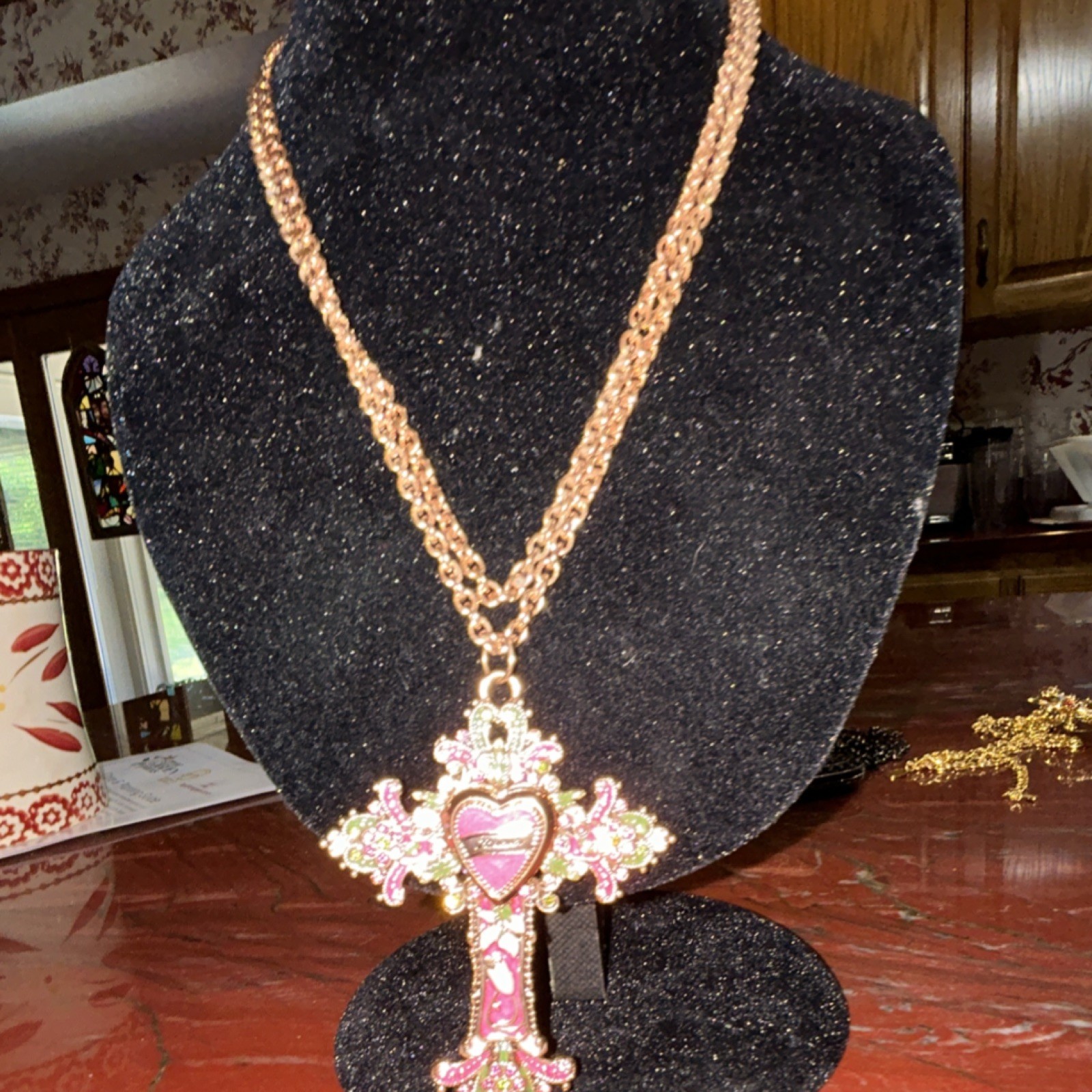Gorgeous Gold Tone Kirk’s Folly Cross Gorgeous Gold Tone Kirk’s Folly Cross