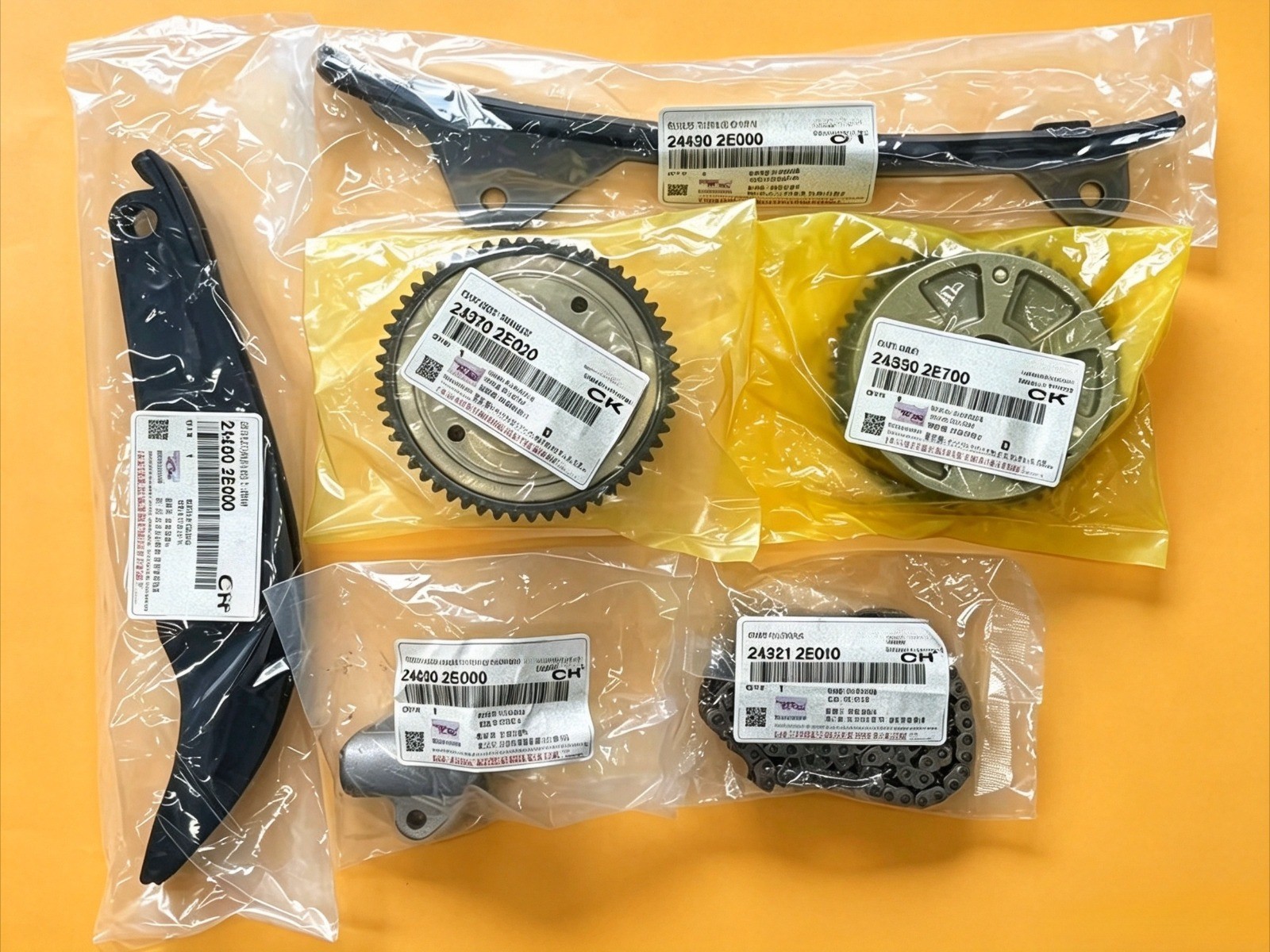 Original For 2017-2024 Kia Forte 2.0L 6PCS Engine Timing Chain Kit & VVT Gears