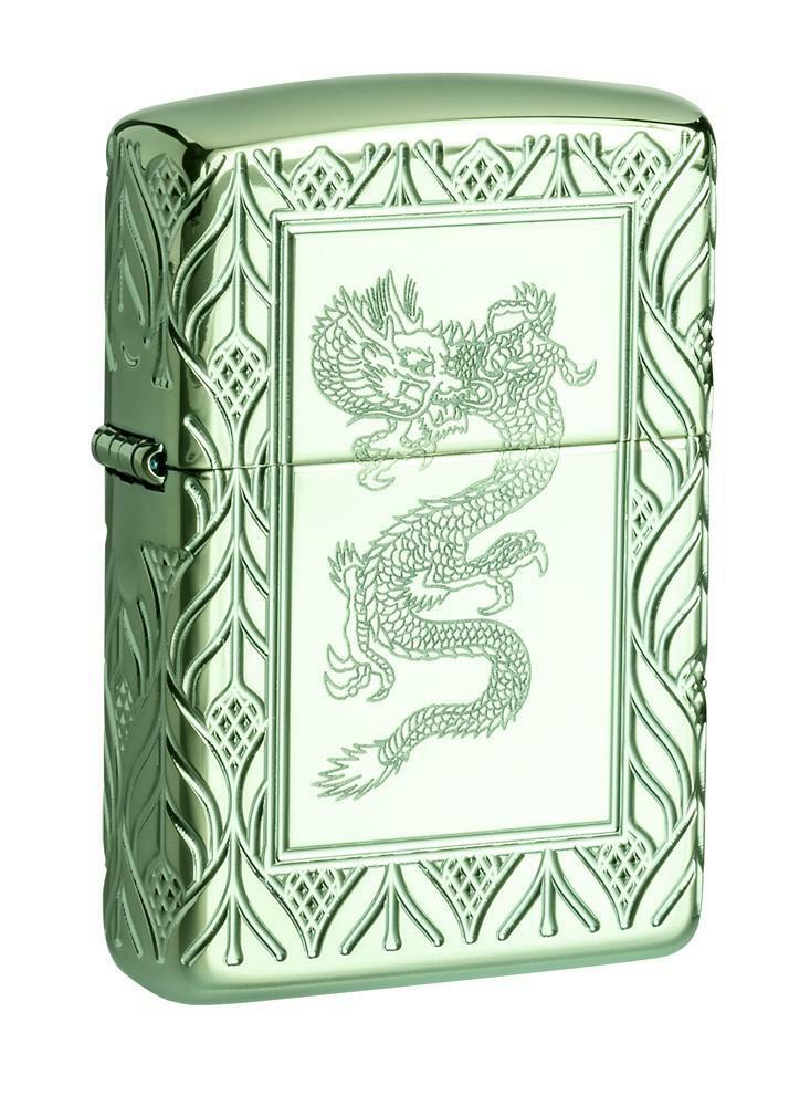 Zippo Armor 360 Degree Multi Cut Elegant Dragon Lighter, 49054, New In Box