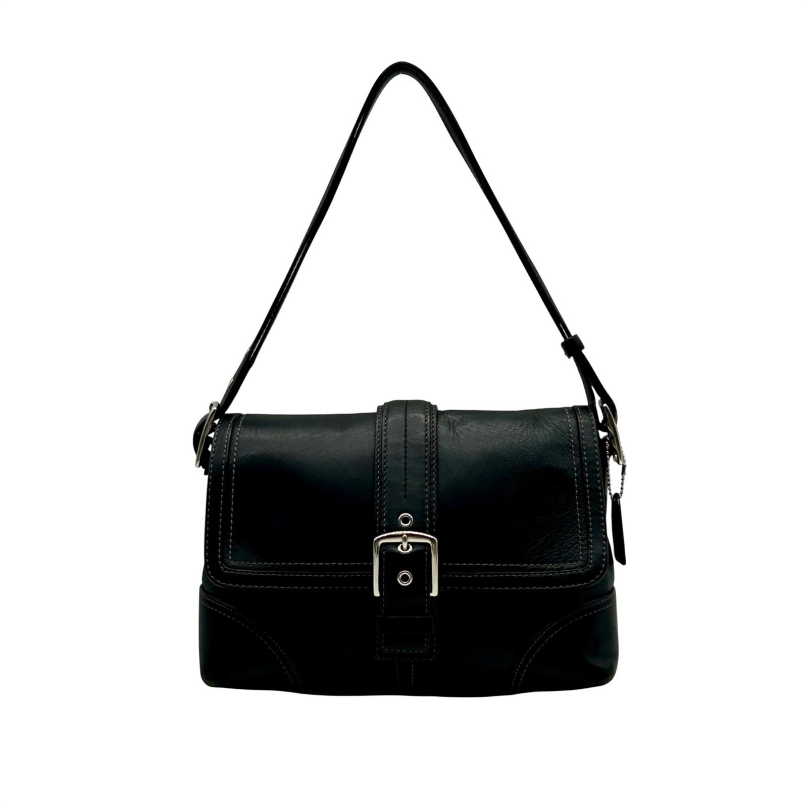 Coach Black Vintage Hampton Flap Bag F11196