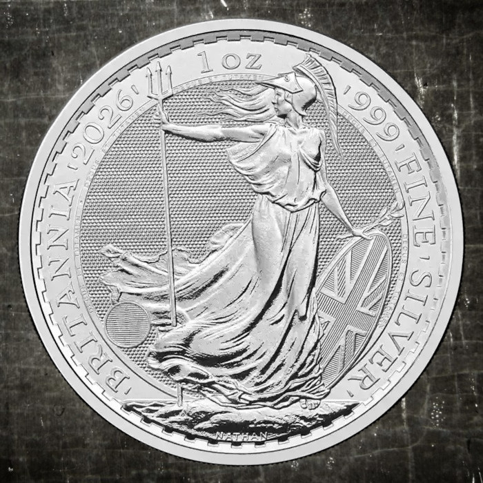 2026 - British Silver Britannia 1 oz .999 Fine Silver Coin 2026 - British Silver Britannia 1 oz .999 Fine Silver Coin