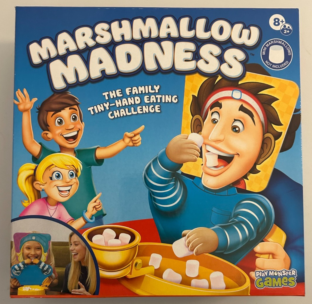 Marshmallow Madness Family Board Game PlayMonster Party Kids Adults NEW Marshmallow Madness Family Board Game PlayMonster Party Kids Adults NEW